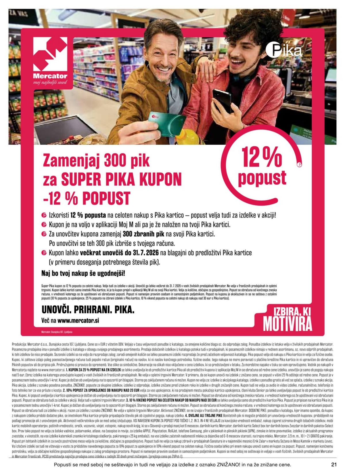 Stran 21. Mercator kataloga - Akcijska Ponudba od 06.07.2026
