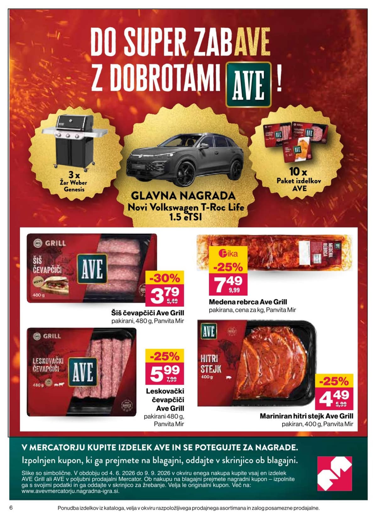 Stran 6. Mercator kataloga - Akcijska Ponudba od 28.07.2026