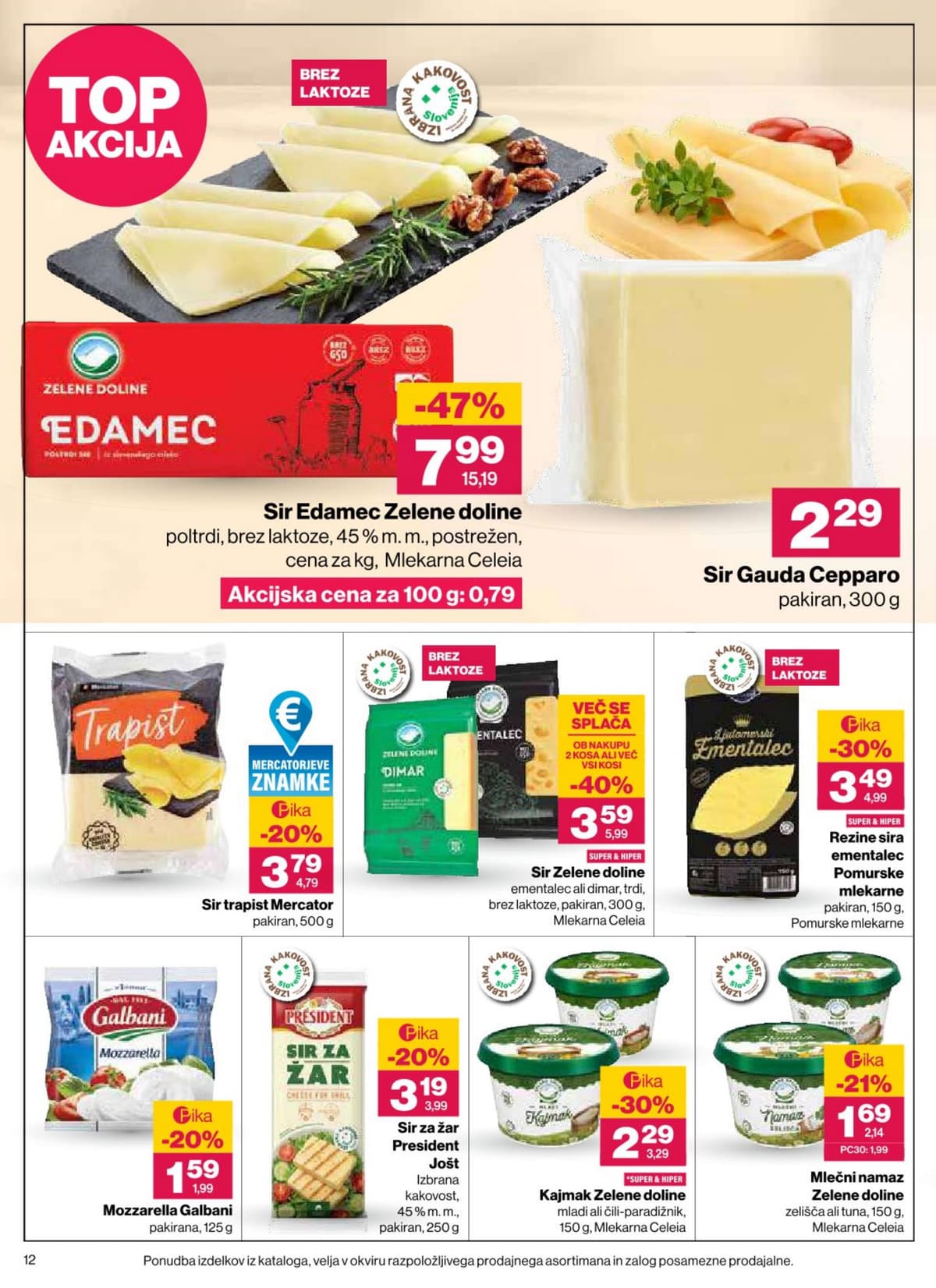 Stran 12. Mercator kataloga - Akcijska Ponudba