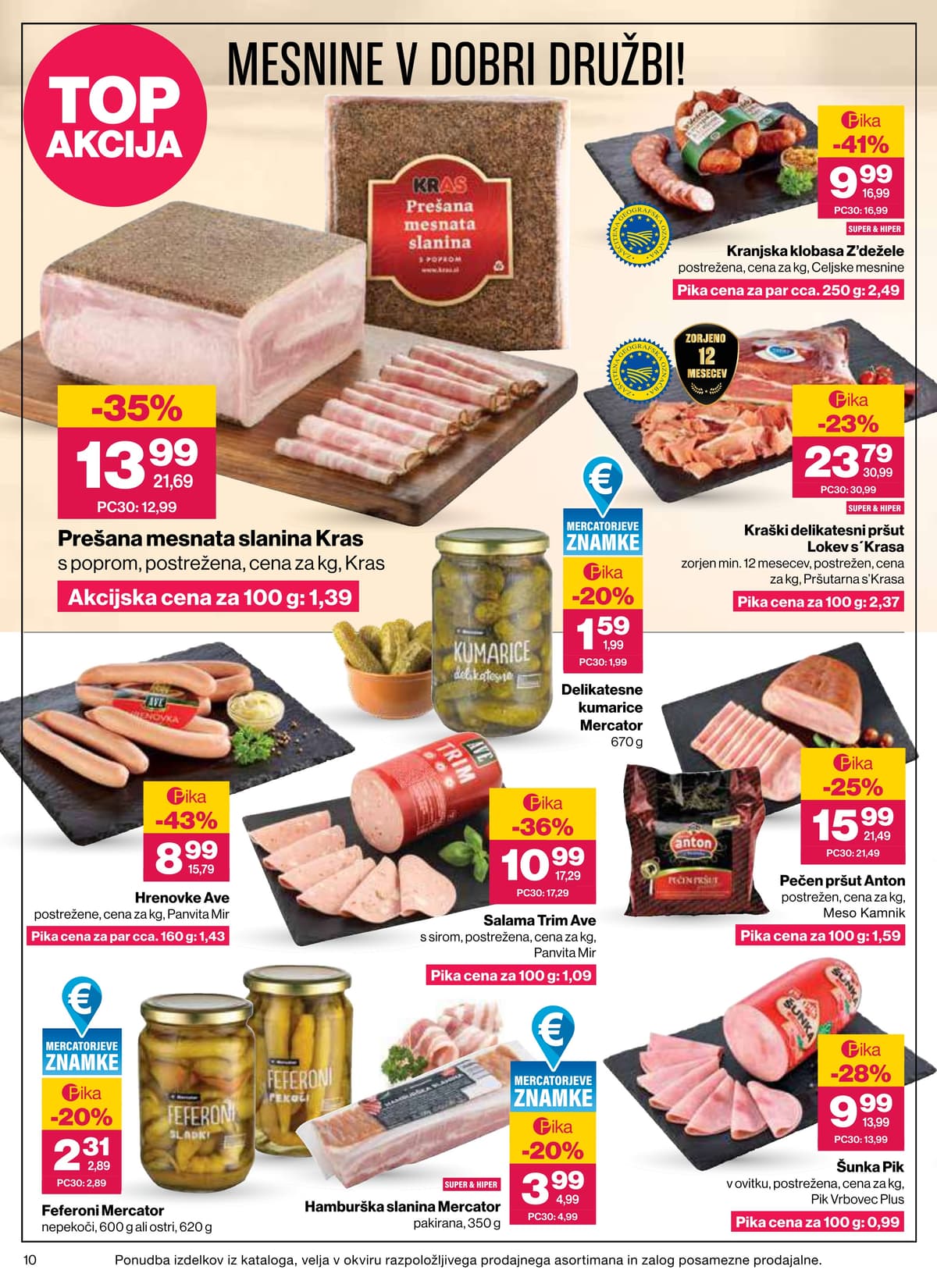 Stran 10. Mercator kataloga - Akcijska Ponudba