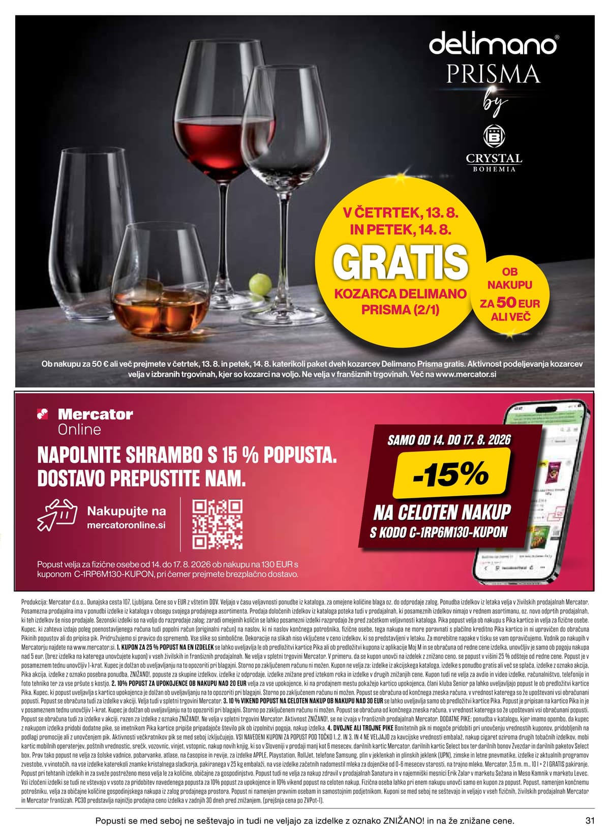 Stran 31. Mercator kataloga - Akcijska Ponudba od 12.08.2026.