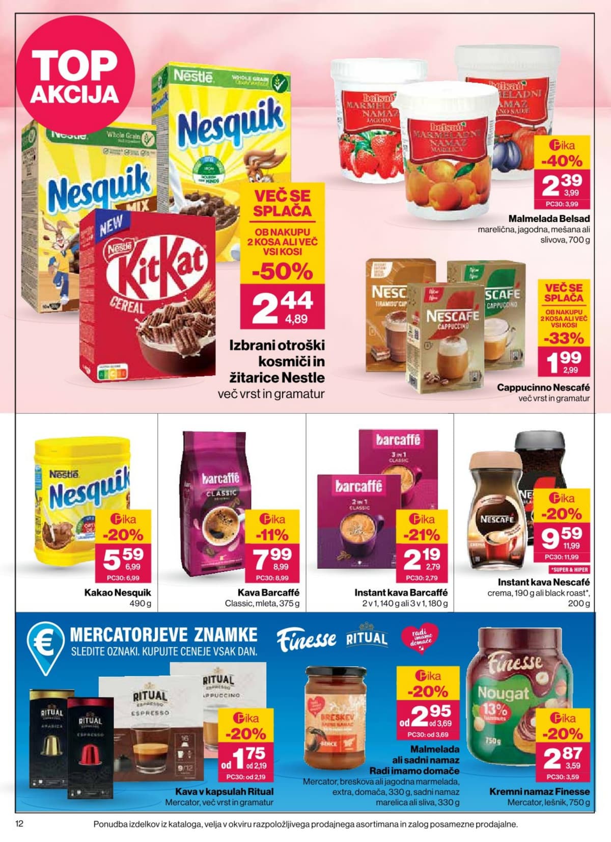 Stran 12. Mercator kataloga - Akcijska Ponudba od 19.08.2026.
