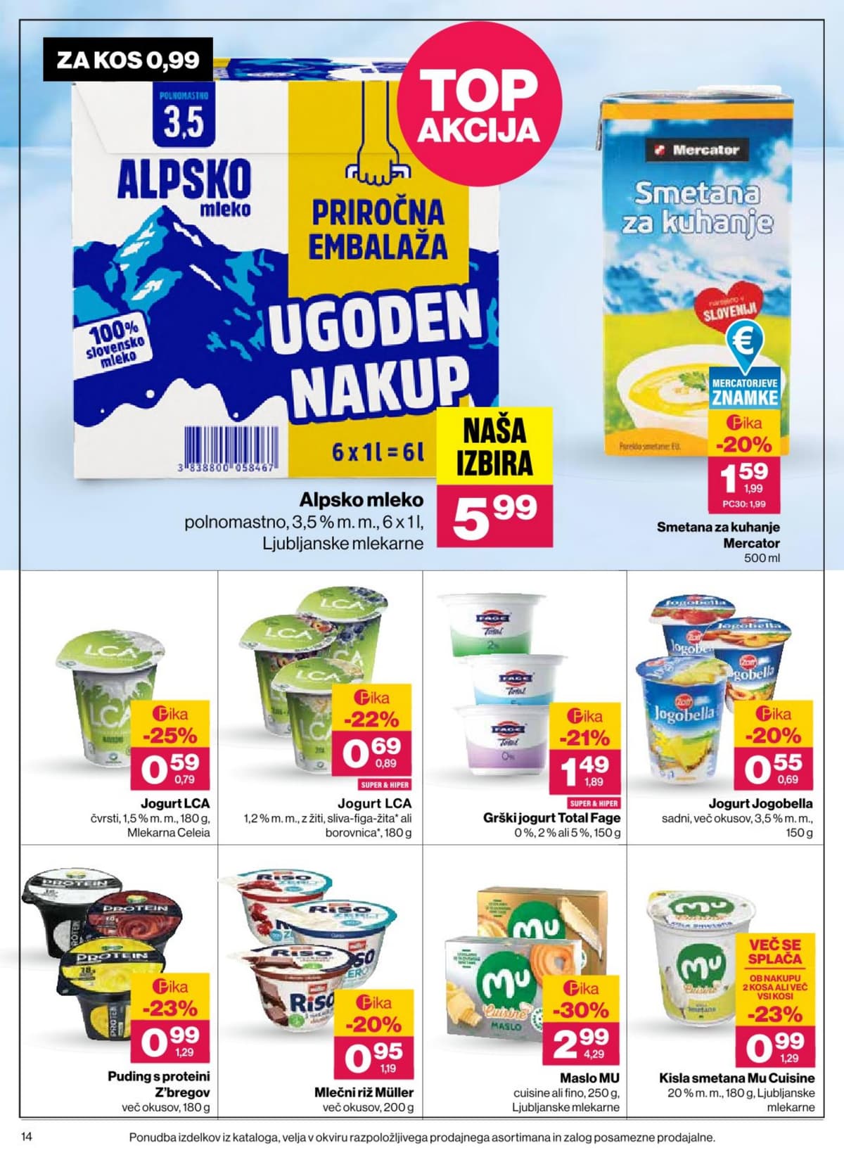 Stran 14. Mercator kataloga - Akcijska Ponudba od 19.08.2026.