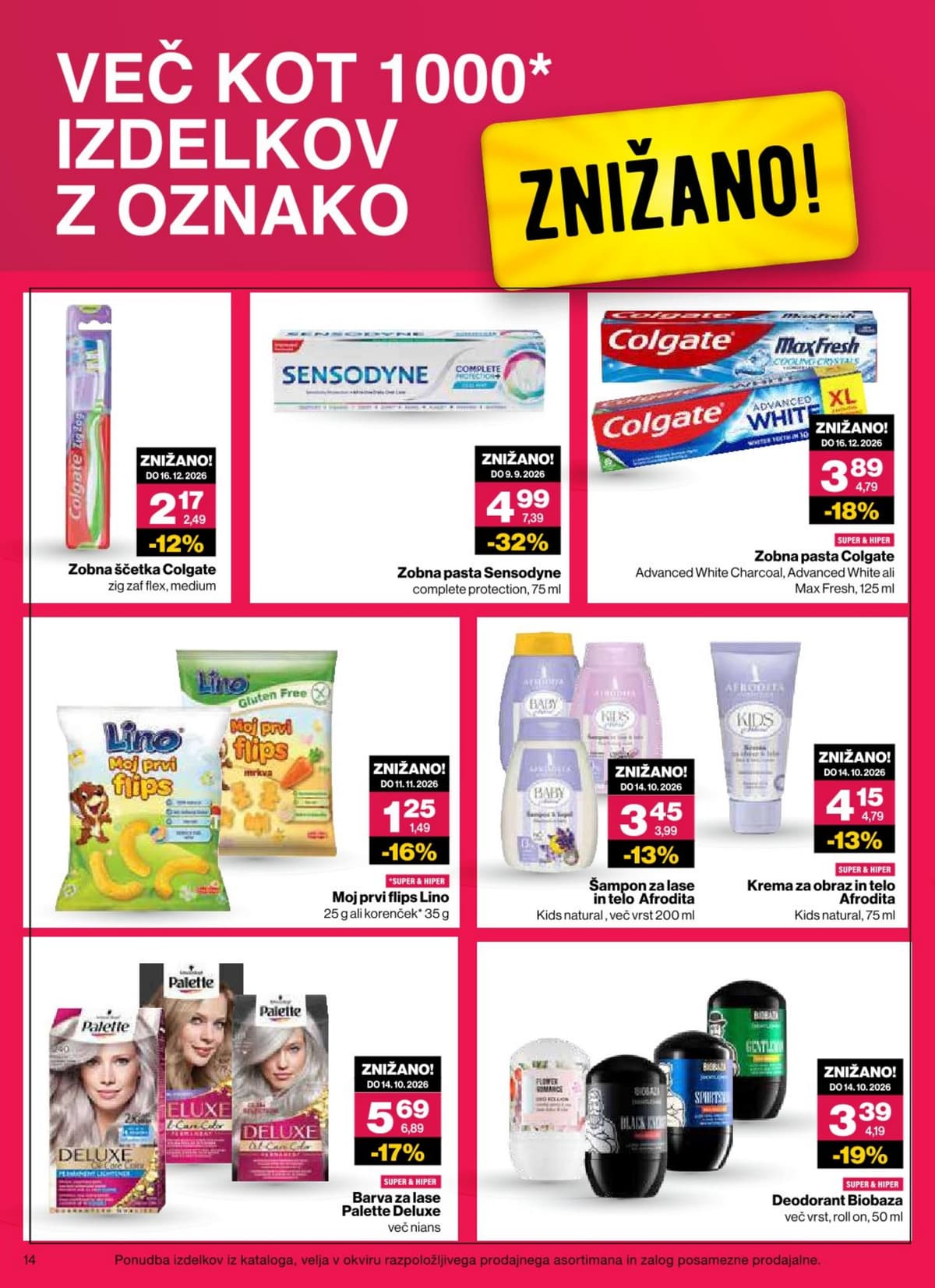 Stran 14. Mercator kataloga - Kozmetika od 25.08.2026.