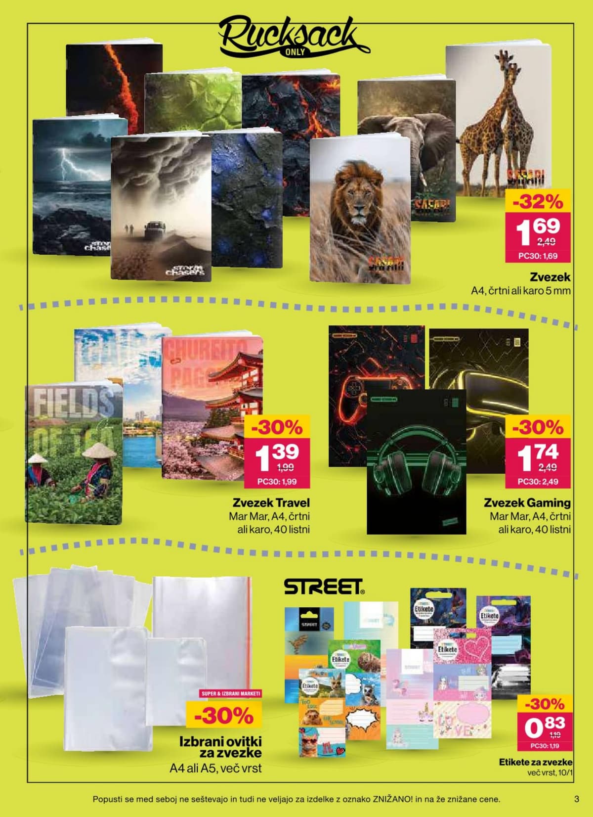 Stran 3. Mercator kataloga - Šola