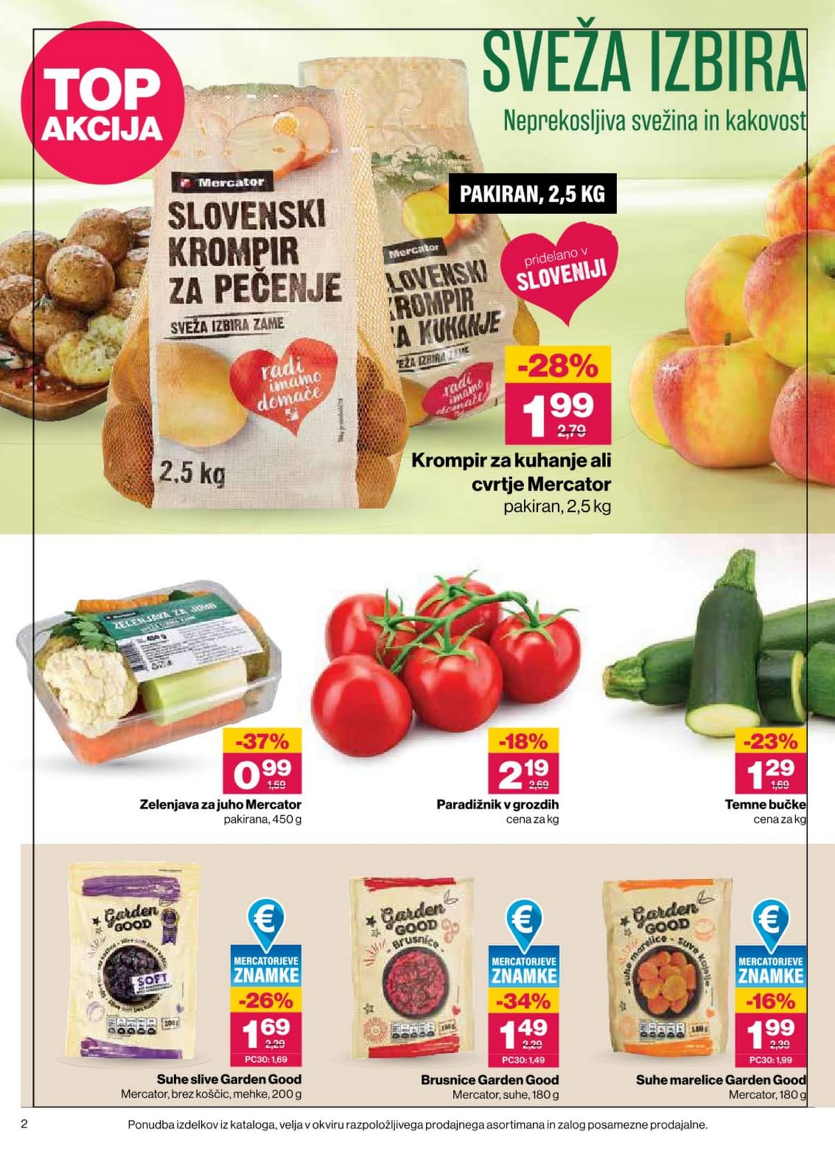 Stran 2. Mercator kataloga - Akcijska Ponudba od 26.08.2026.