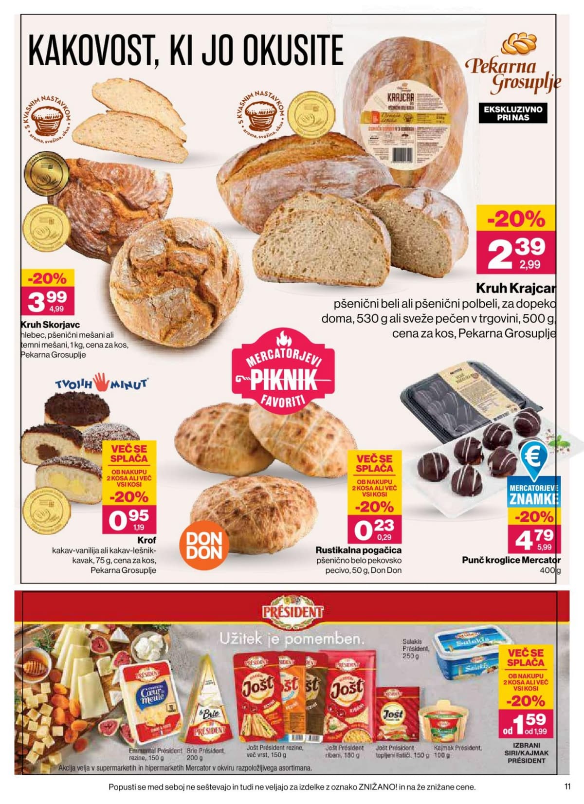 Stran 11. Mercator kataloga - Akcijska Ponudba od 26.08.2026.