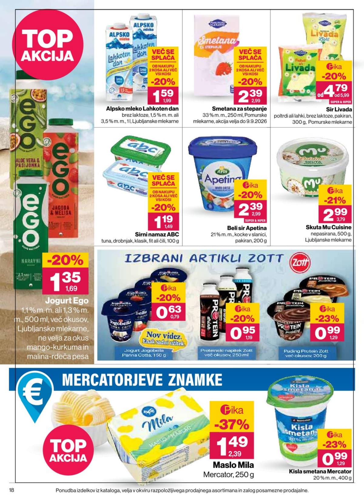 Stran 18. Mercator kataloga - Akcijska Ponudba od 26.08.2026.