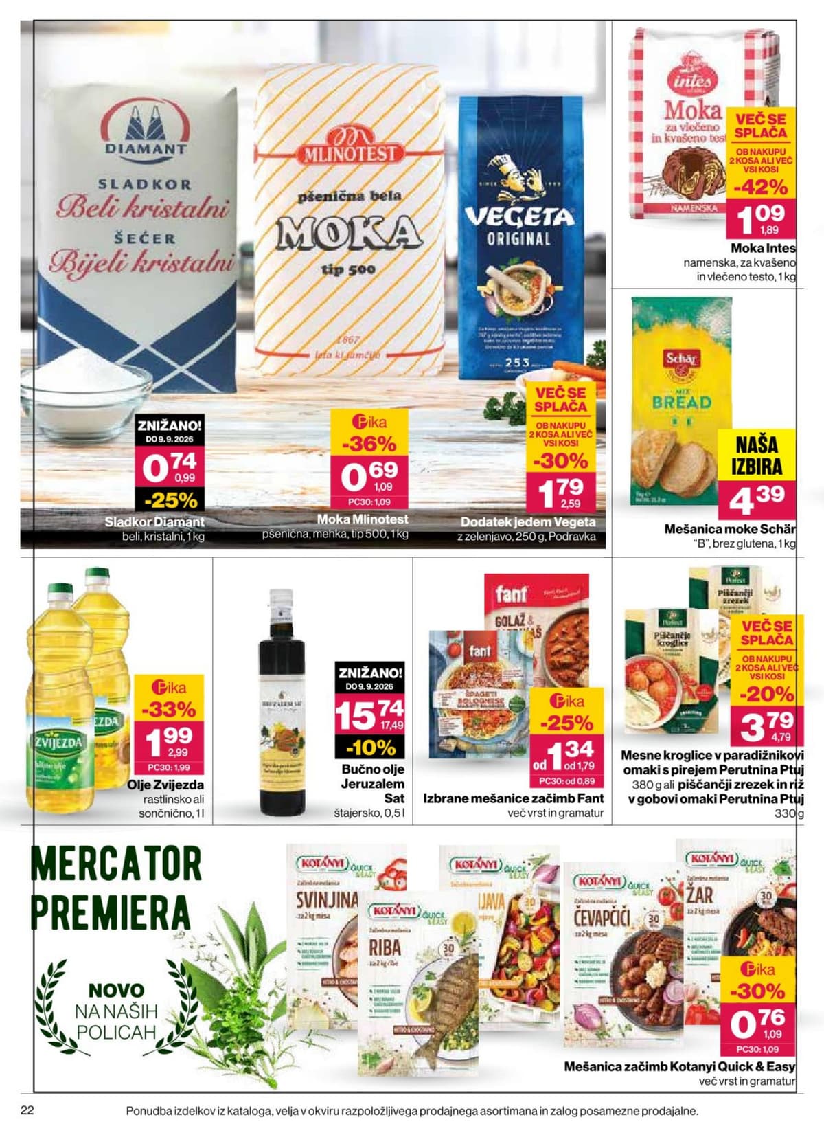 Stran 22. Mercator kataloga - Akcijska Ponudba od 26.08.2026.