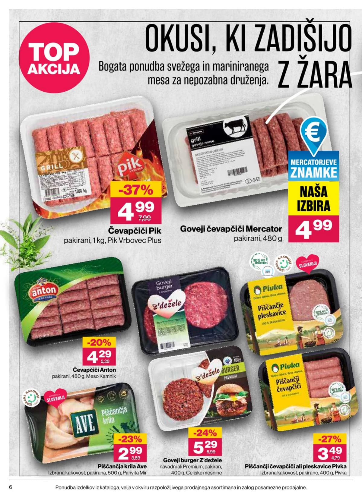 Stran 6. Mercator kataloga - Akcijska Ponudba od 03.09.2026.