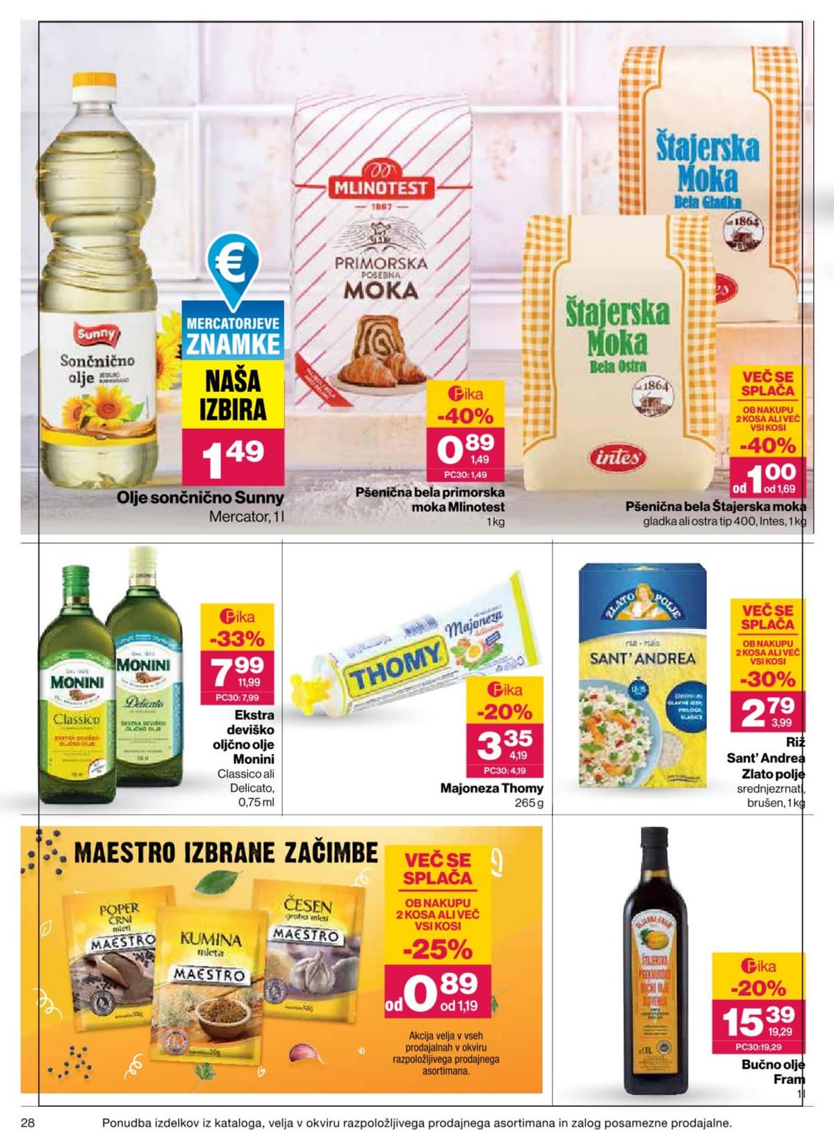 Stran 28. Mercator kataloga - Akcijska Ponudba od 03.09.2026.