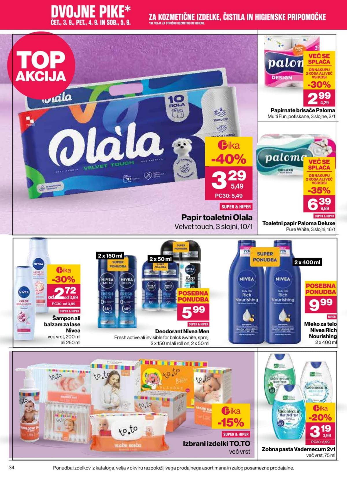 Stran 34. Mercator kataloga - Akcijska Ponudba od 03.09.2026.