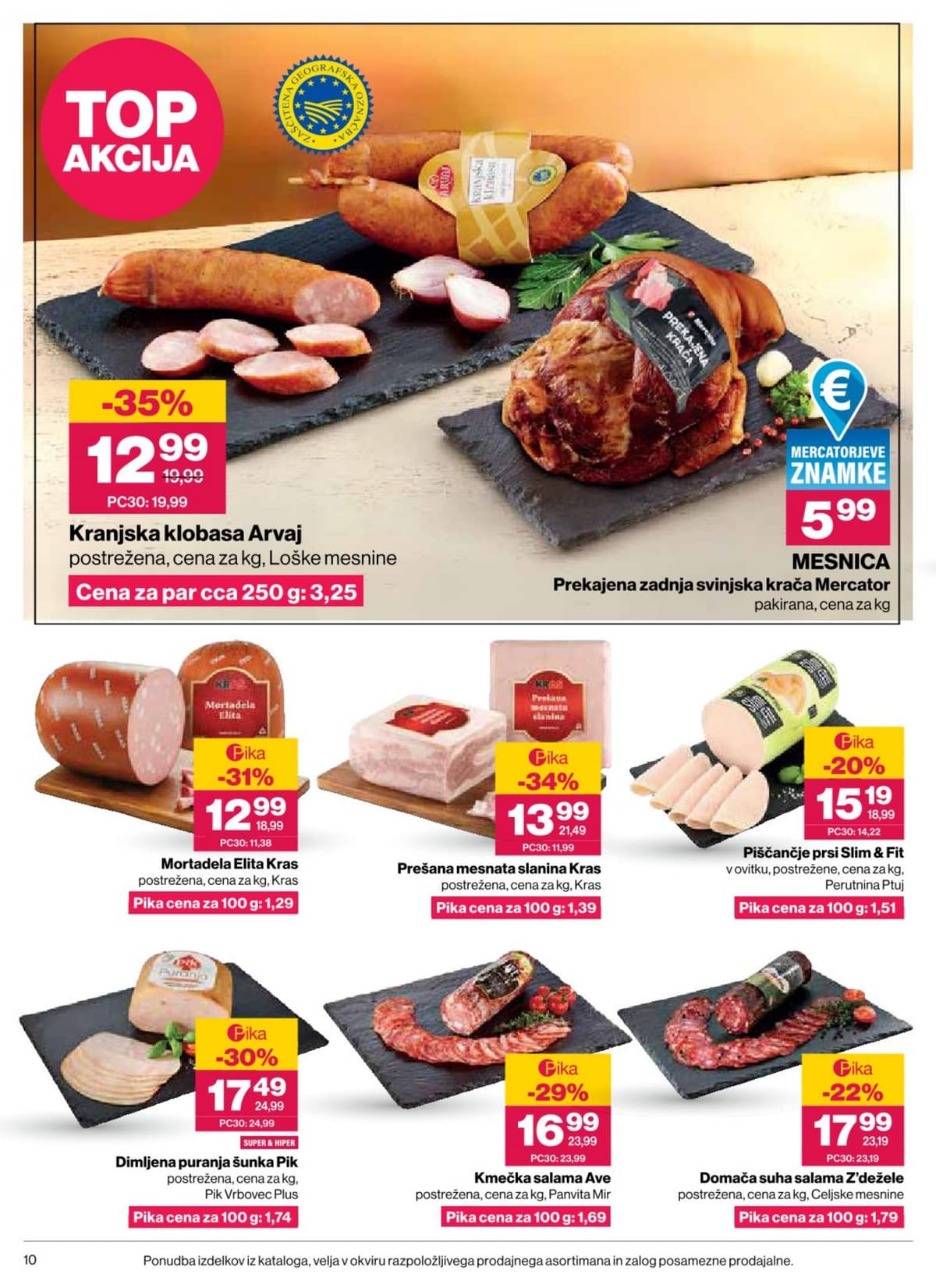 Stran 10. Mercator kataloga - Akcijska Ponudba od 09.09.2026.