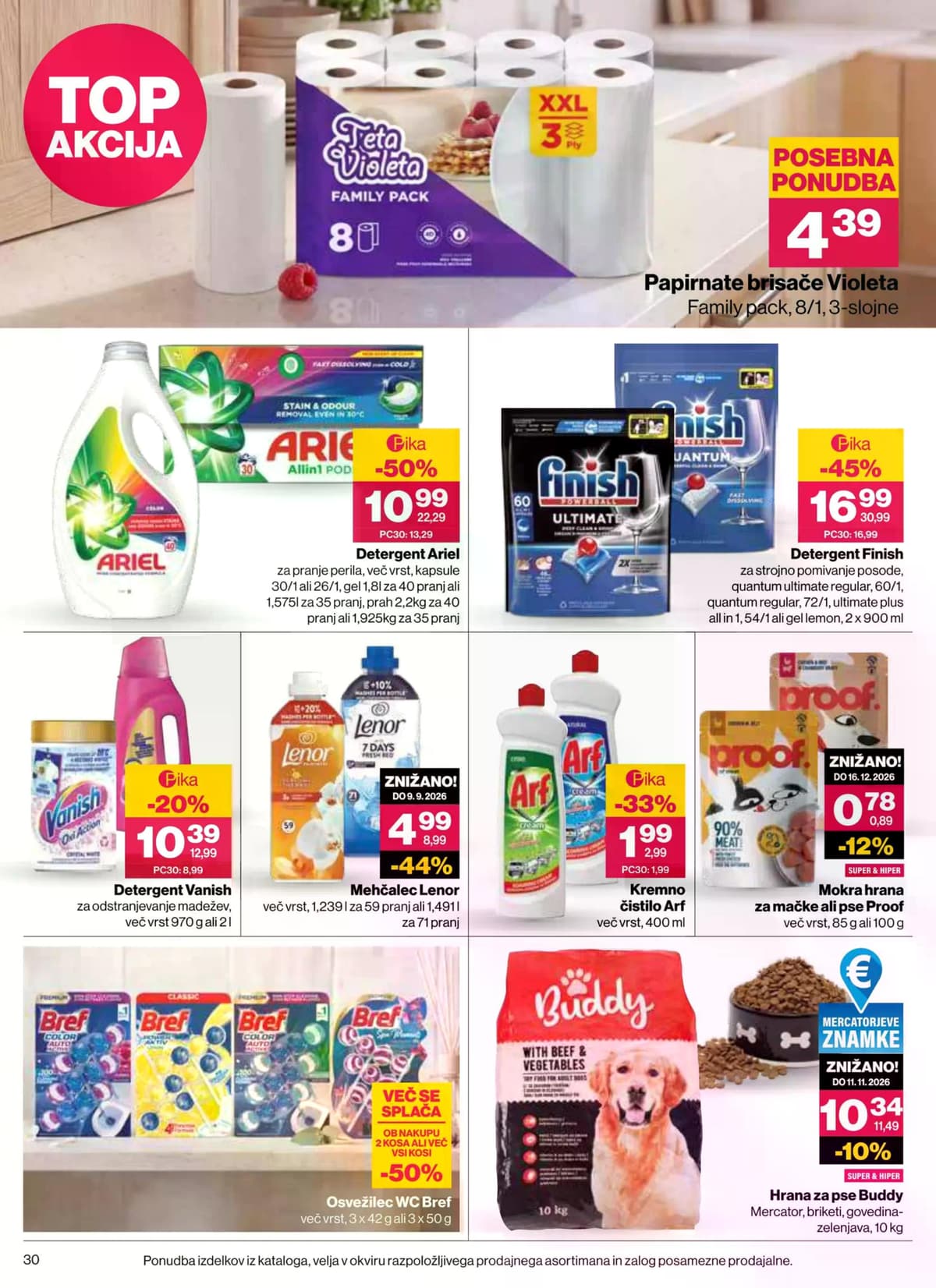 Stran 30. Mercator kataloga - Akcijska Ponudba