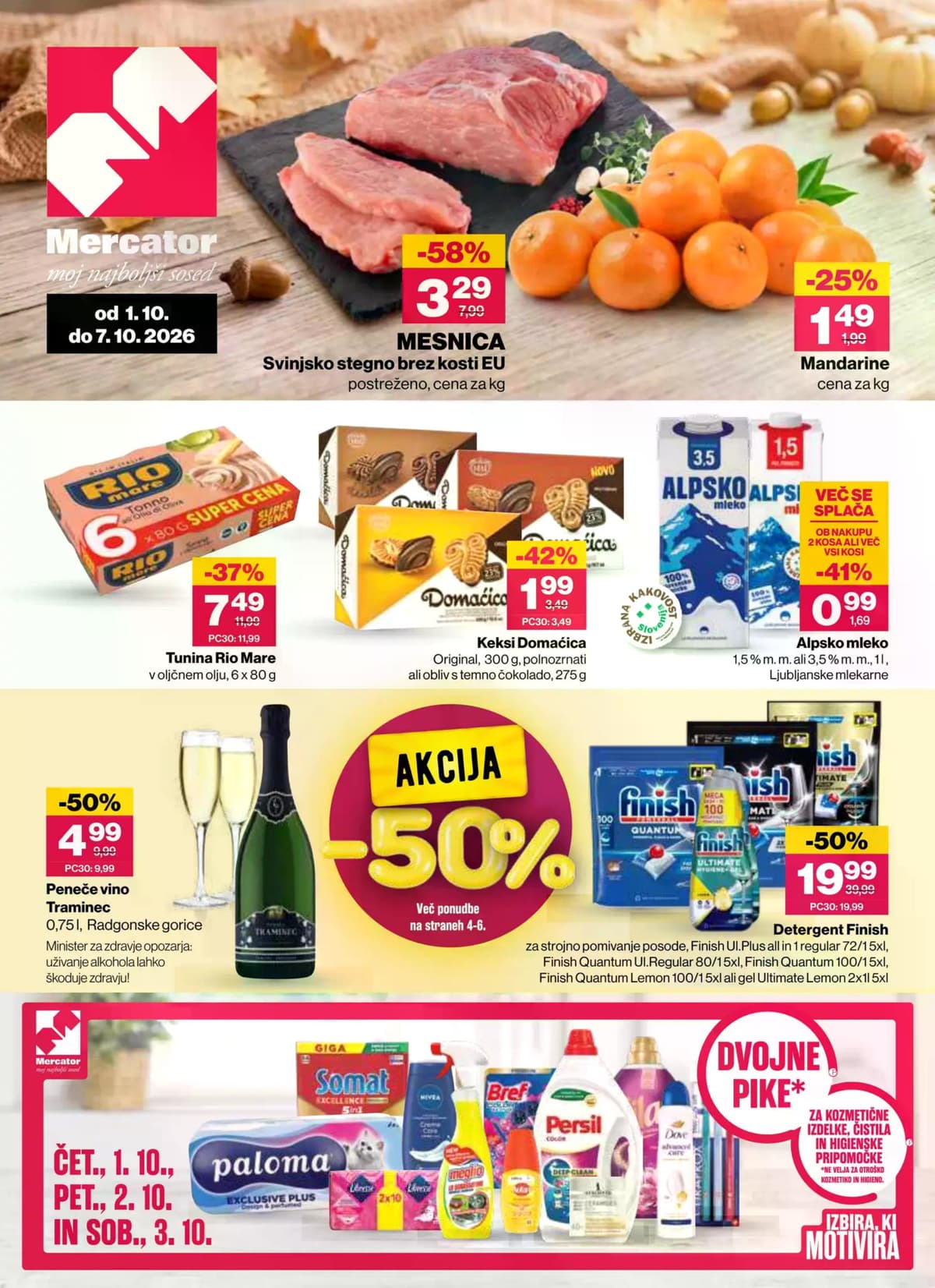Stran 1. Mercator kataloga - Akcijska Ponudba od 29.09.2026.