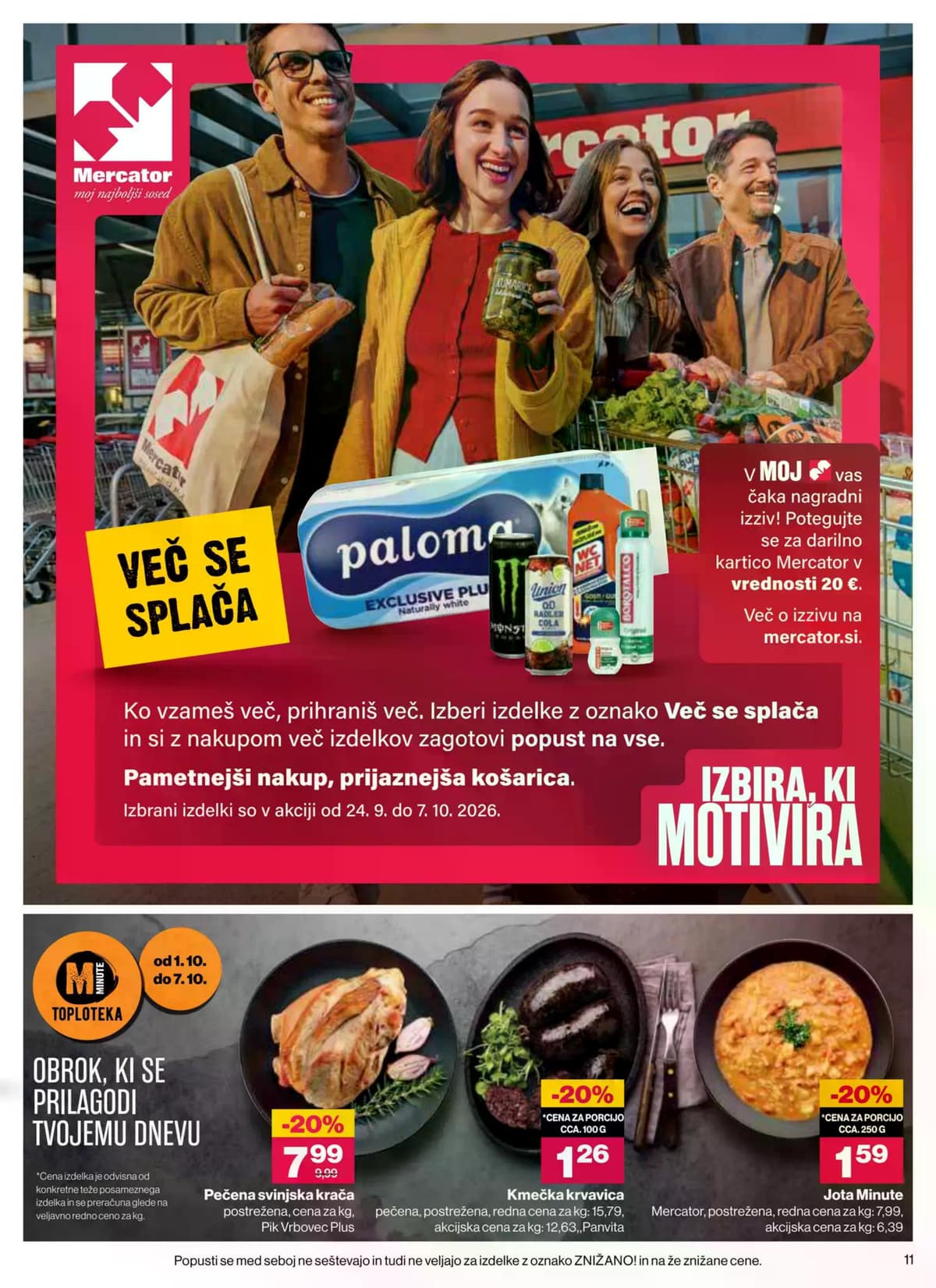 Stran 11. Mercator kataloga - Akcijska Ponudba od 29.09.2026.
