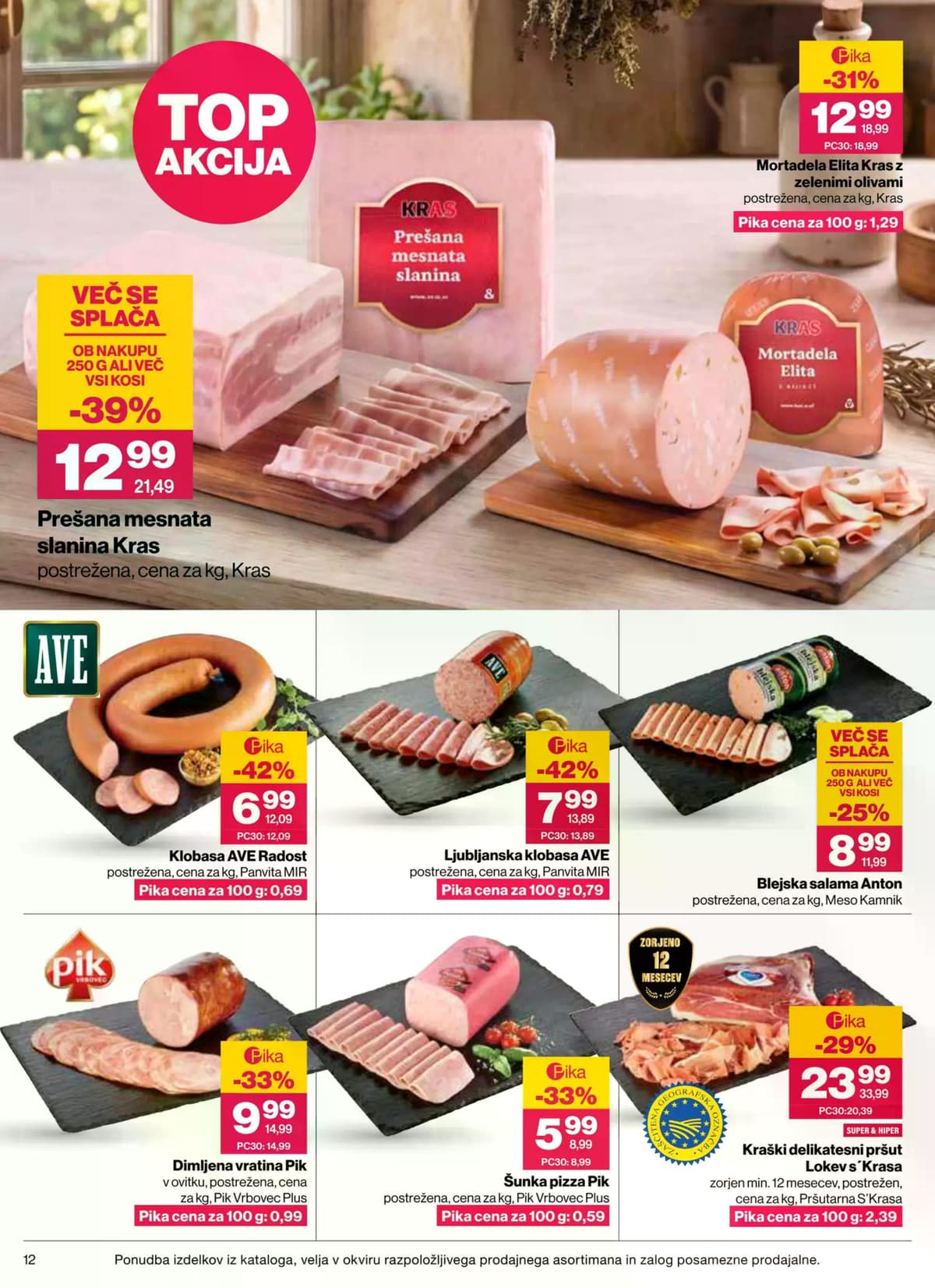 Stran 12. Mercator kataloga - Akcijska Ponudba od 29.09.2026.