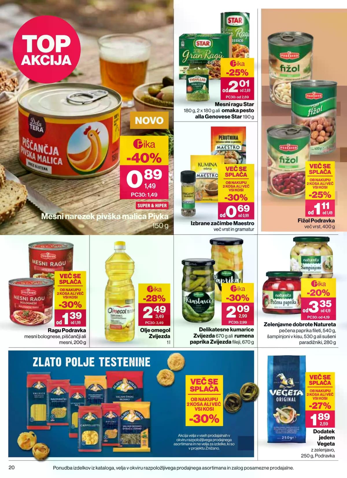 Stran 20. Mercator kataloga - Akcijska Ponudba od 29.09.2026.