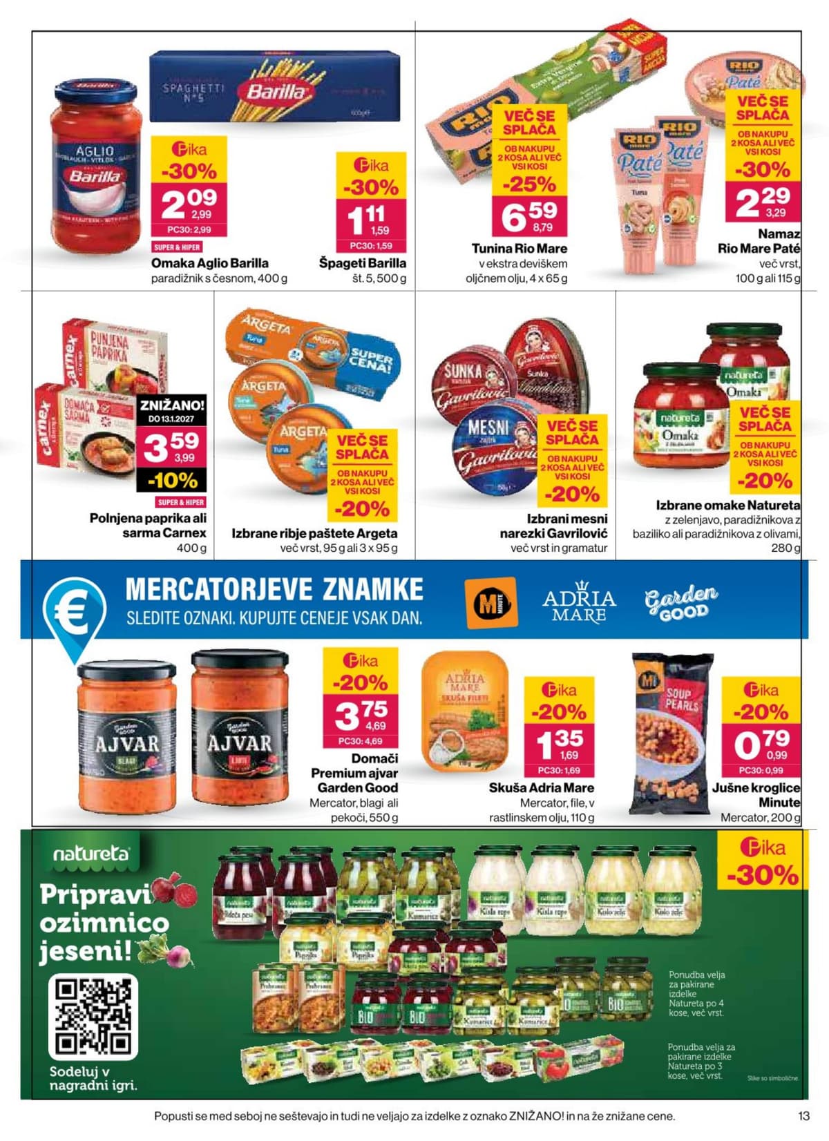 Stran 13. Mercator kataloga - Akcijska Ponudba od 08.10.2026.