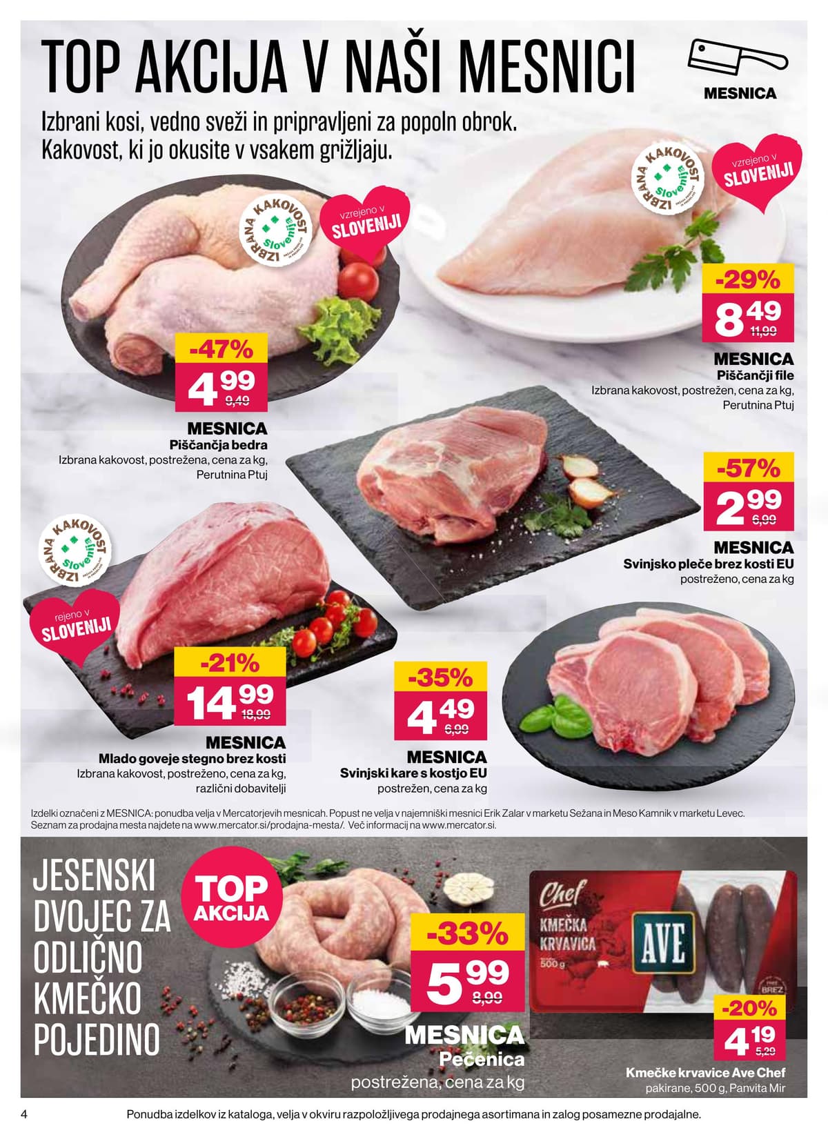 Stran 4. Mercator kataloga - Akcijska Ponudba od 22.10.2026.