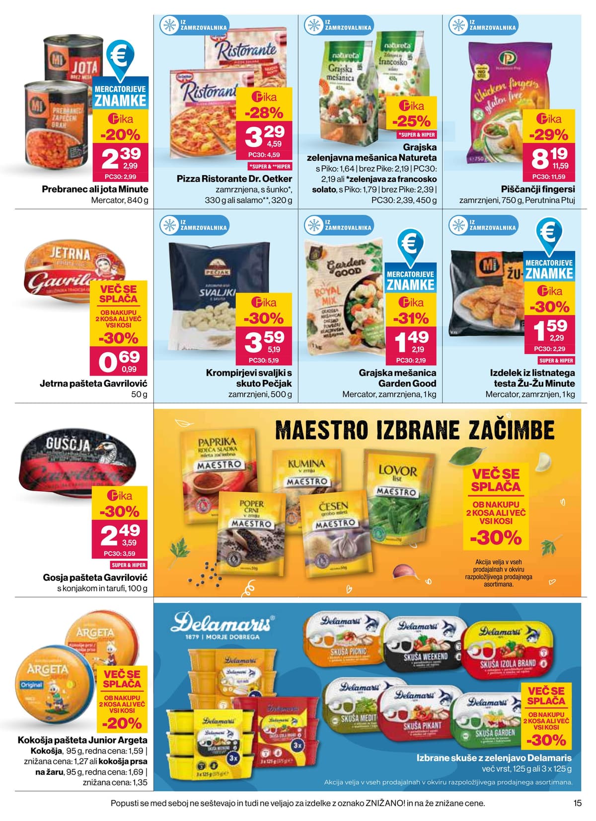Stran 15. Mercator kataloga - Akcijska Ponudba od 22.10.2026.