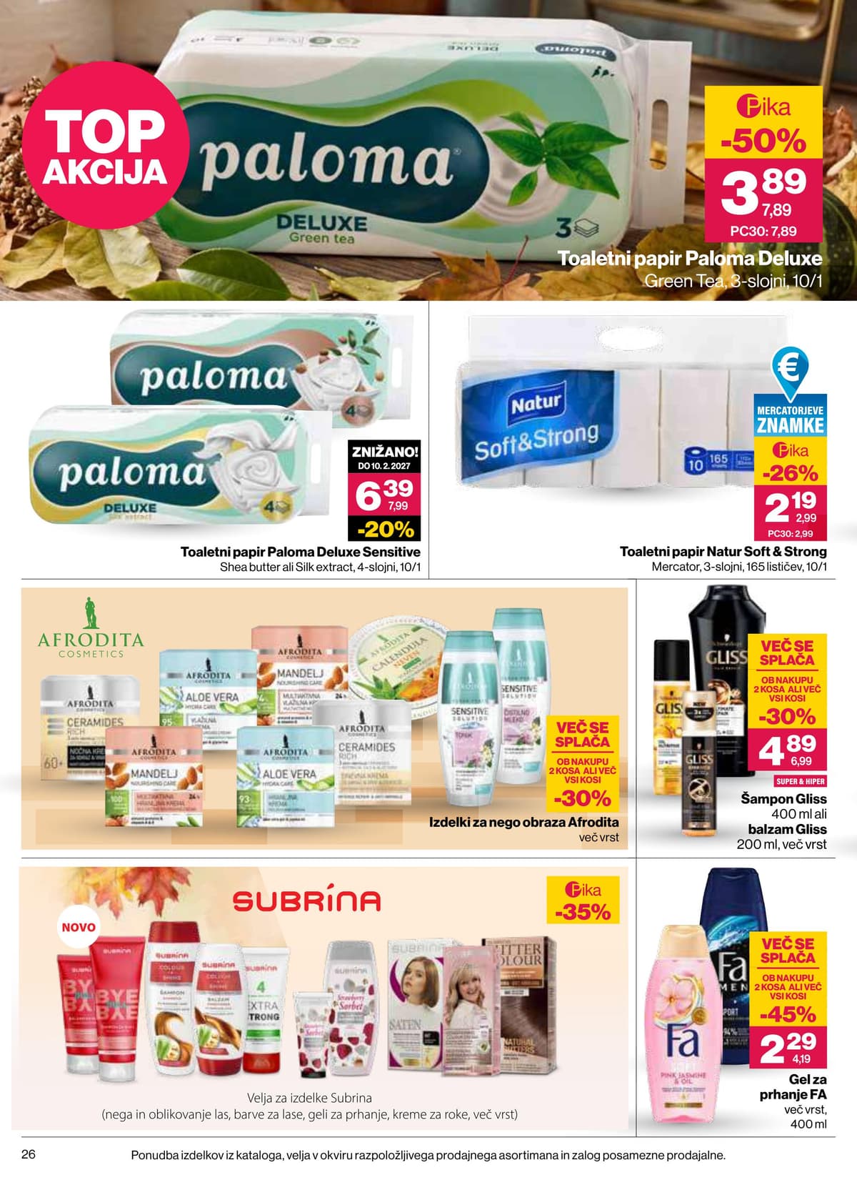 Stran 26. Mercator kataloga - Akcijska Ponudba od 27.10.2026.