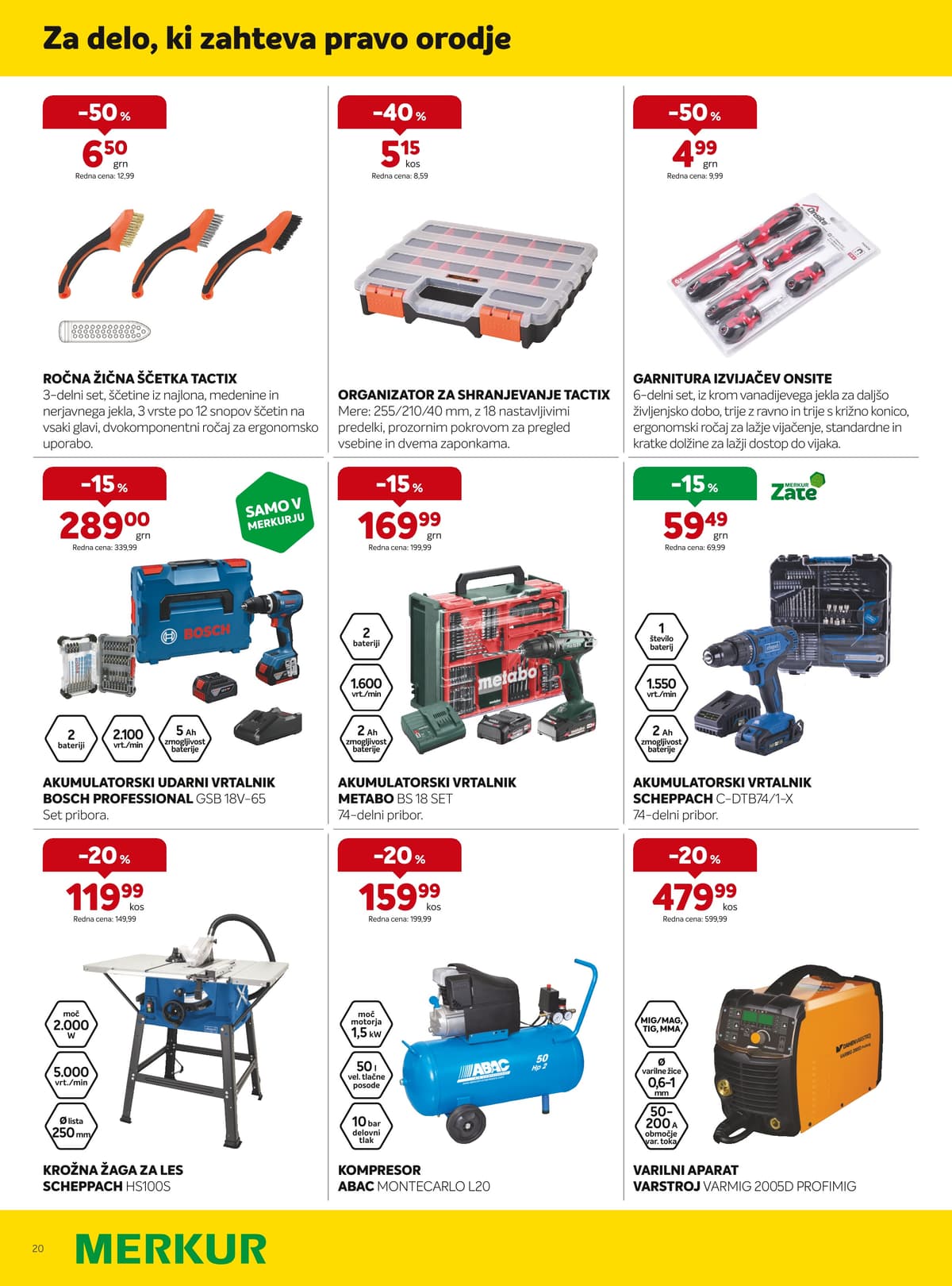 Stran 20. Merkur kataloga - Akcijska ponudba