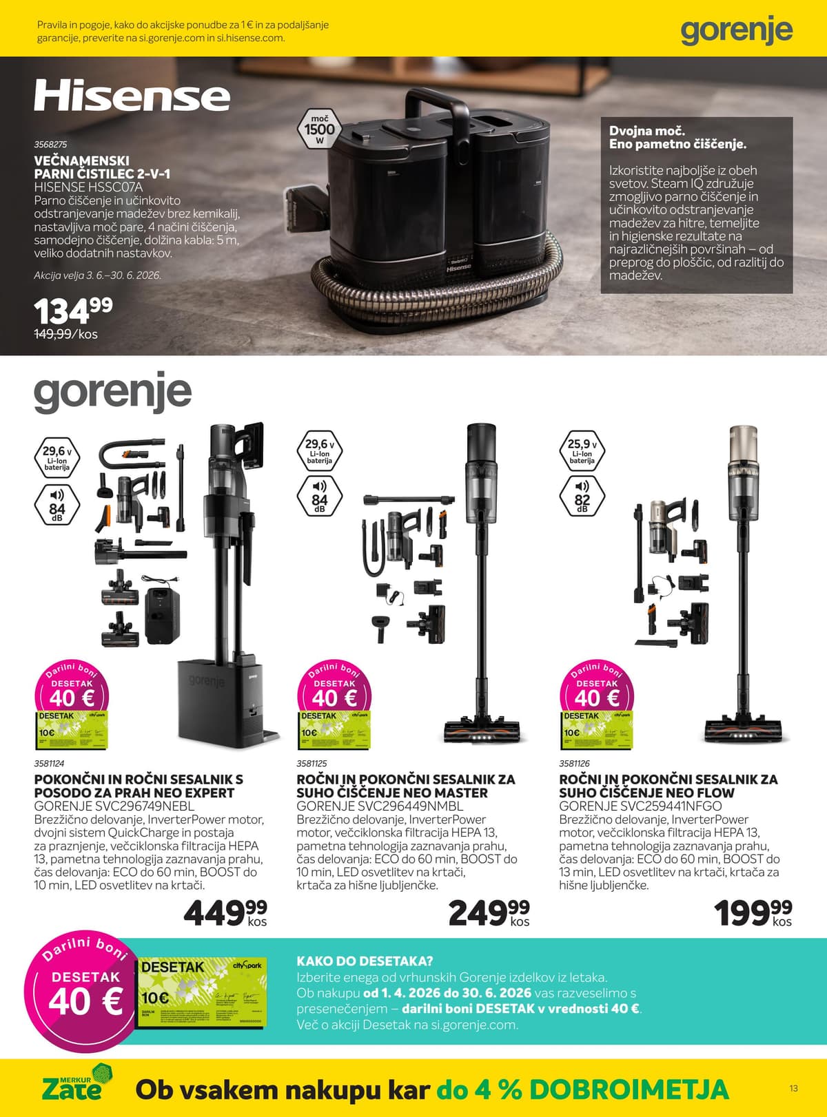 Stran 13. Merkur kataloga - Hisense in Gorenje od 21.06.2026