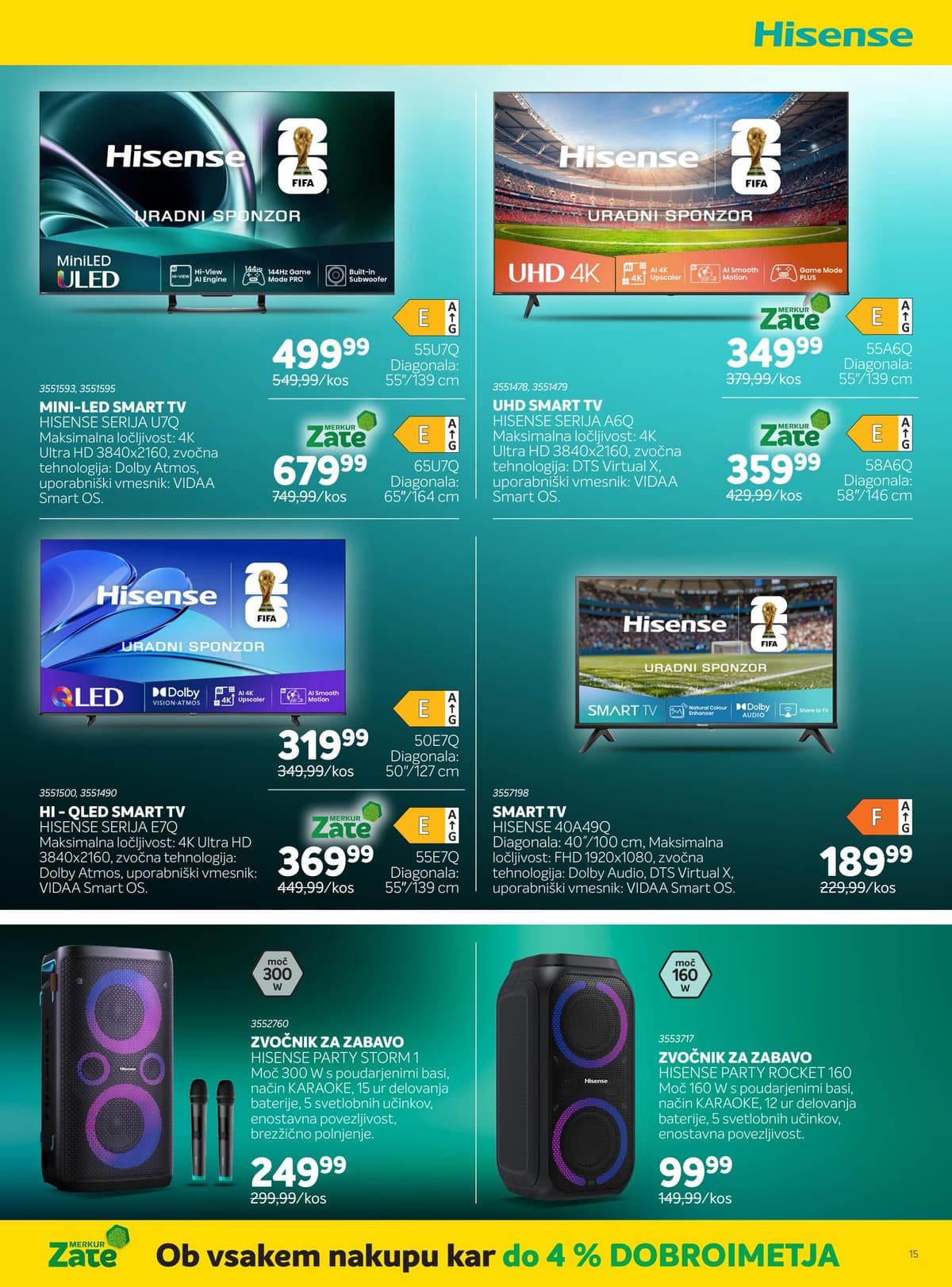 Stran 15. Merkur kataloga - Hisense in Gorenje od 21.06.2026