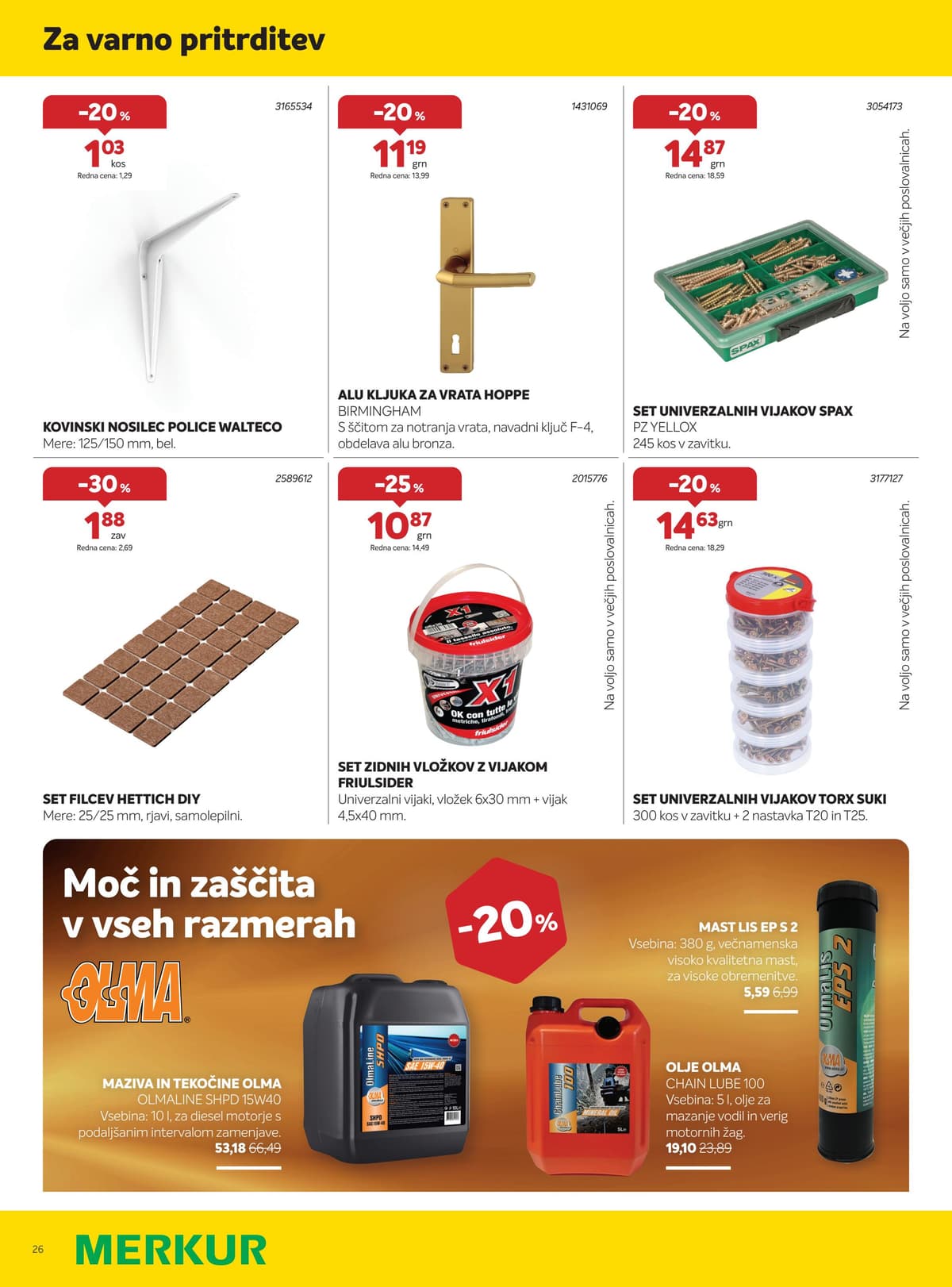 Stran 26. Merkur kataloga - Avgust 2026 od 05.08.2026