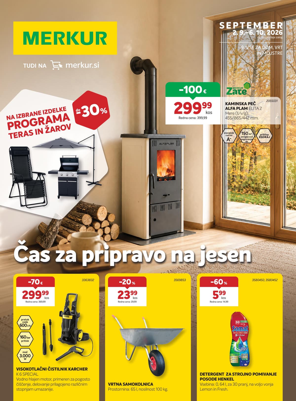 Stran 1. Merkur kataloga - Čas za pripravo na jesen