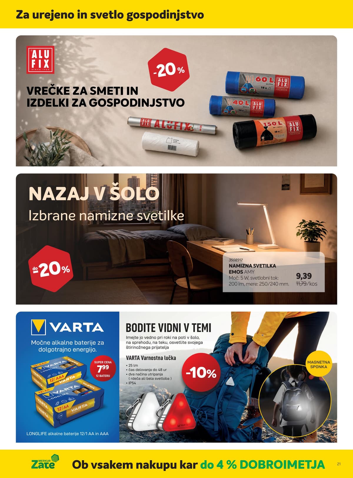 Stran 21. Merkur kataloga - Čas za pripravo na jesen