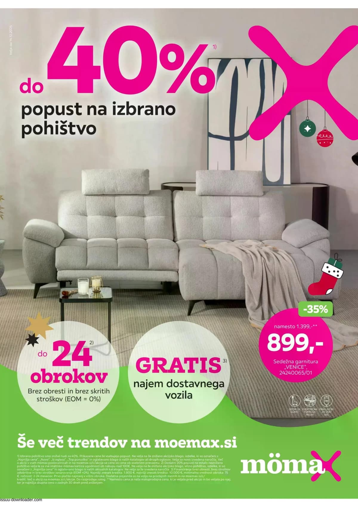 Stran 1. Mömax kataloga - Do -40% popust na izbrano pohištvo od 04.03.2026.