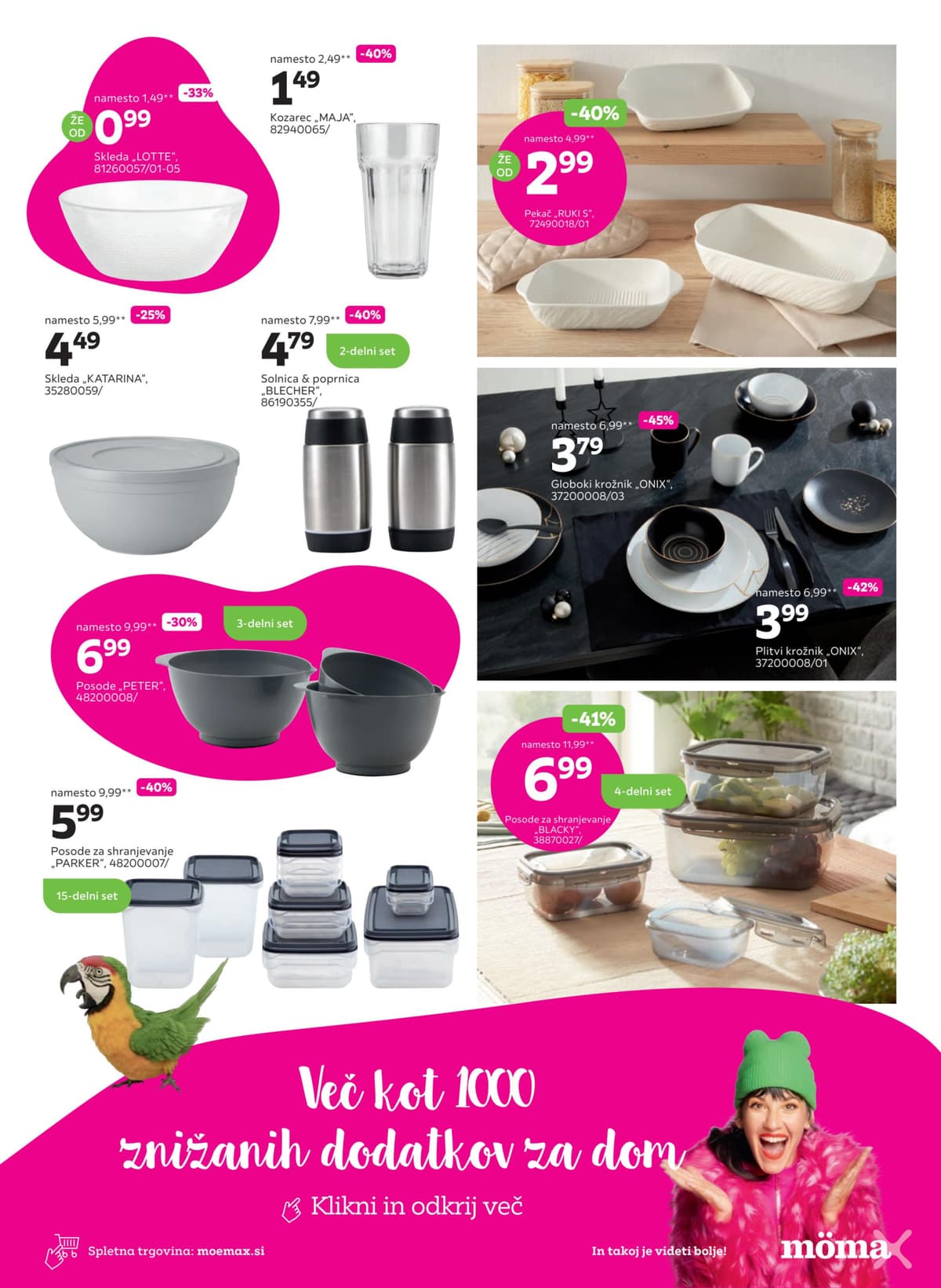Stran 3. Mömax kataloga - Do -70% na izbrane dodatke za dom