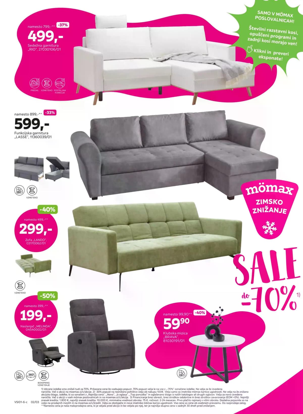 Stran 2. Mömax kataloga - Zimsko znižanje do -70%