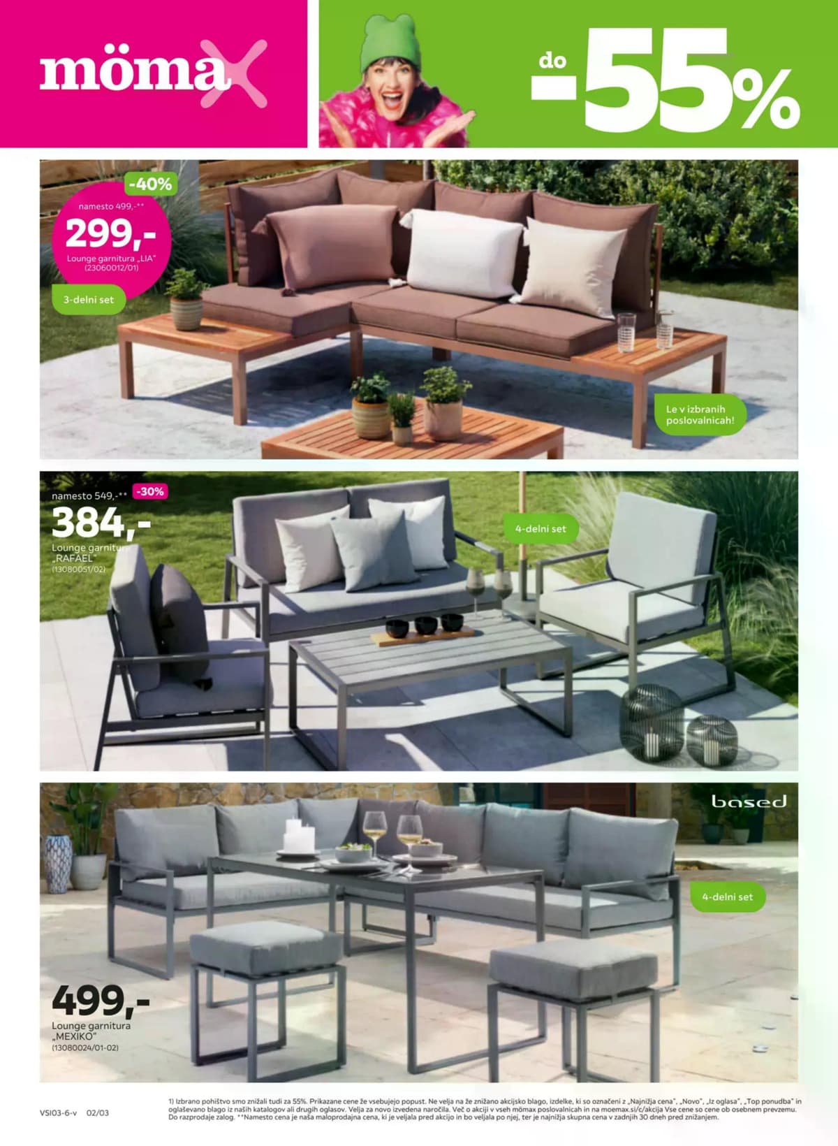 Stran 2. Mömax kataloga - Do -55% na izbrano vrtno pohištvo od 03.03.2026.