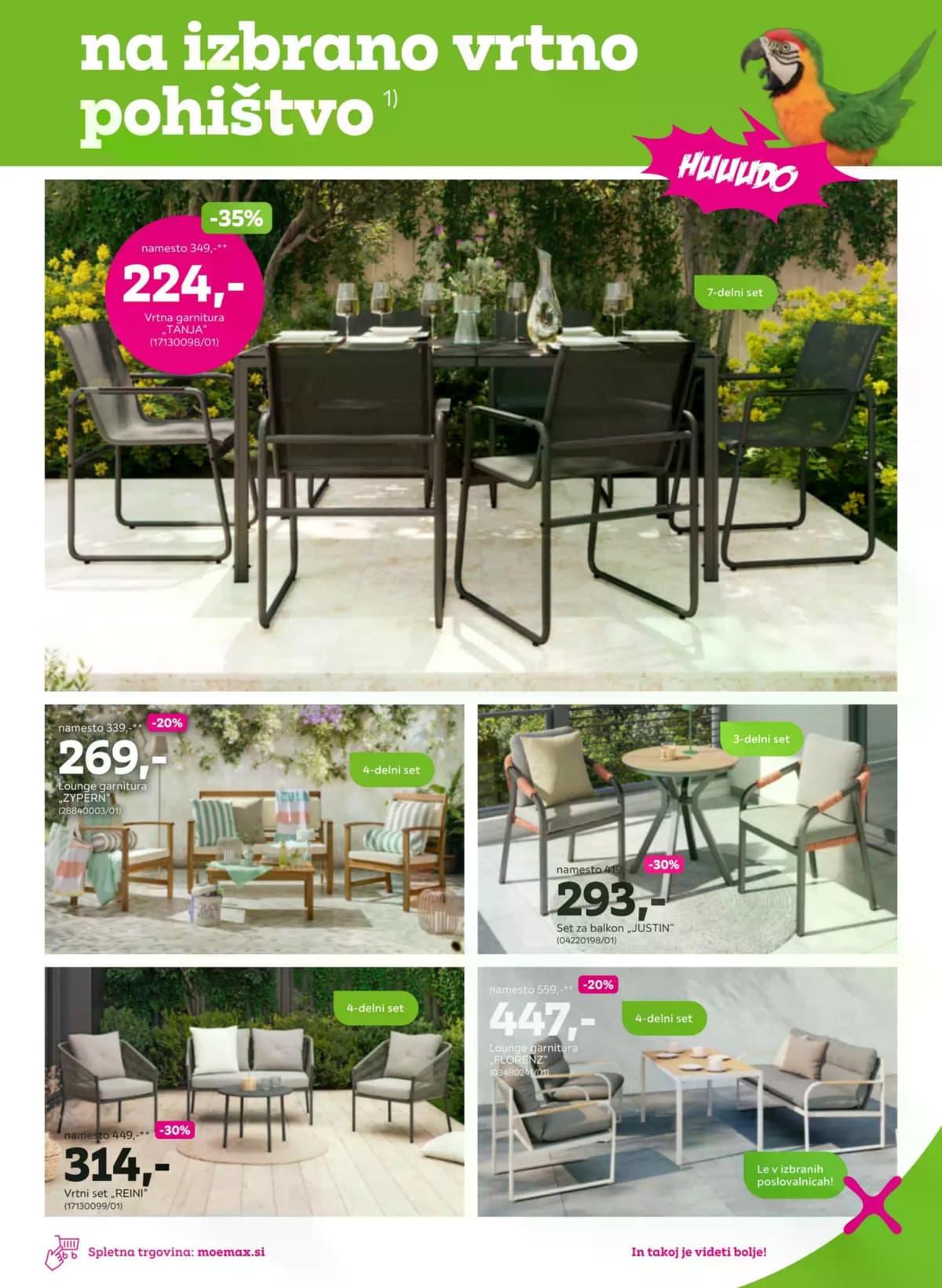 Stran 5. Mömax kataloga - Do -55% na izbrano vrtno pohištvo