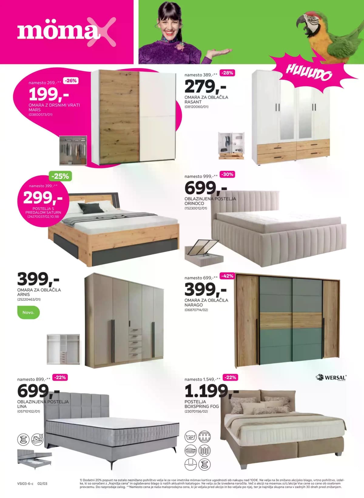 Stran 2. Mömax kataloga - -40% na izbrano pohištvo