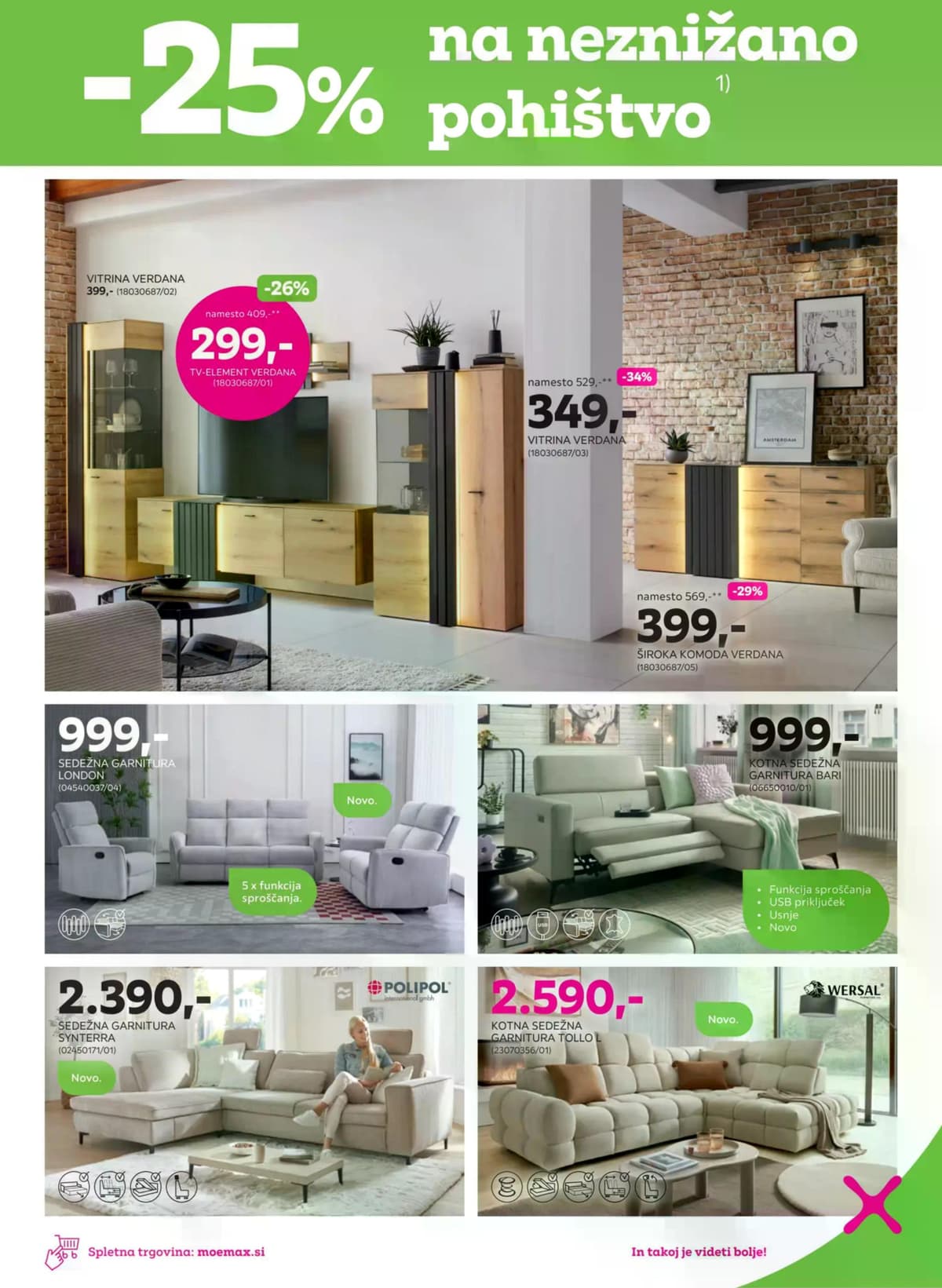 Stran 5. Mömax kataloga - -40% na izbrano pohištvo od 17.03.2026.