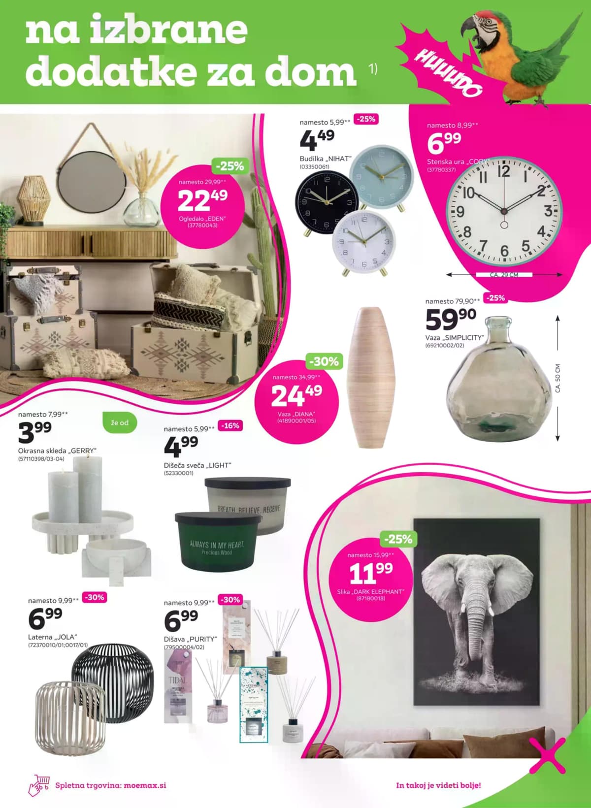 Stran 3. Mömax kataloga - Do -50% na izbrane dodatke za dom