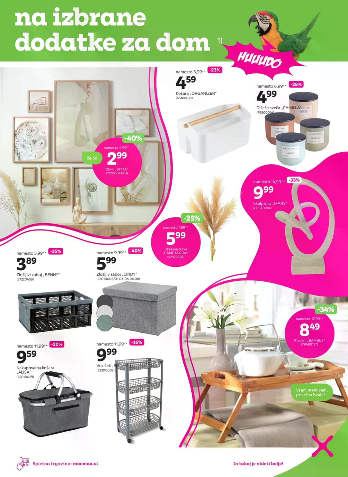 Stran 5. Mömax kataloga - Do -50% na izbrane dodatke za dom