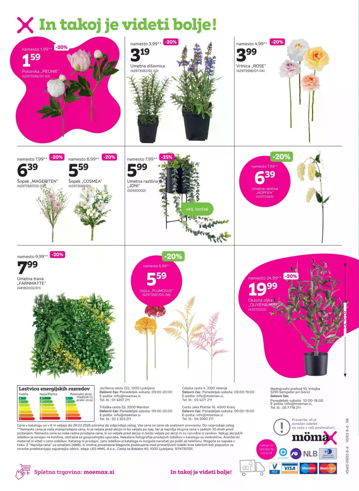 Stran 8. Mömax kataloga - Do -50% na izbrane dodatke za dom od 18.03.2026.