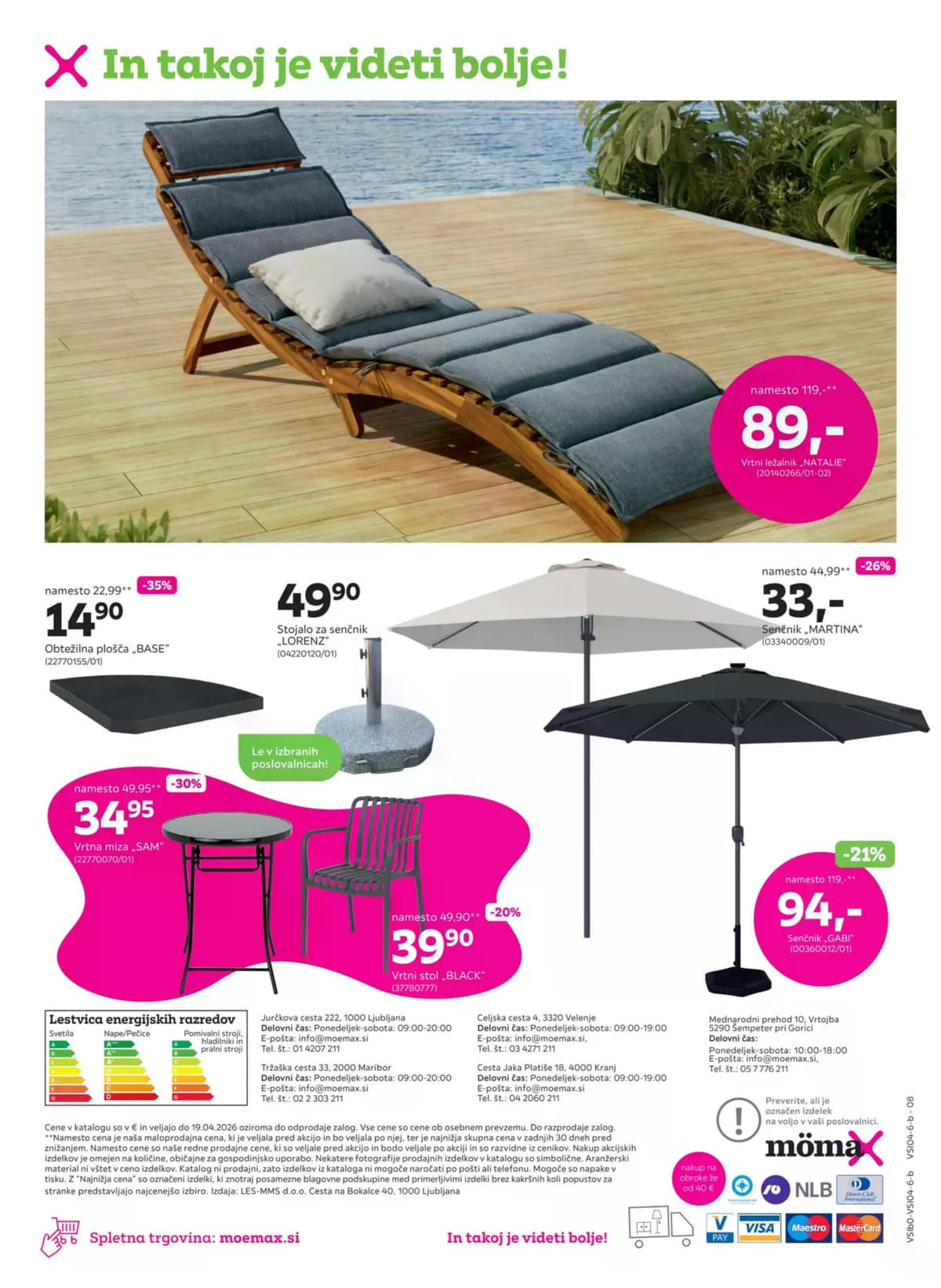 Stran 8. Mömax kataloga - Vrtno pohištvo od 30.03.2026.