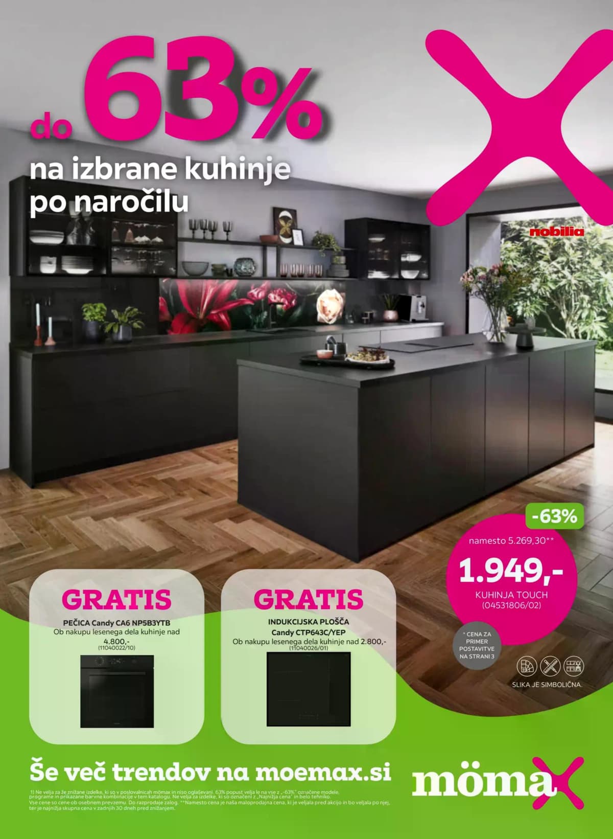 Stran 1. Mömax kataloga - Do -63% na izbrane kuhinje