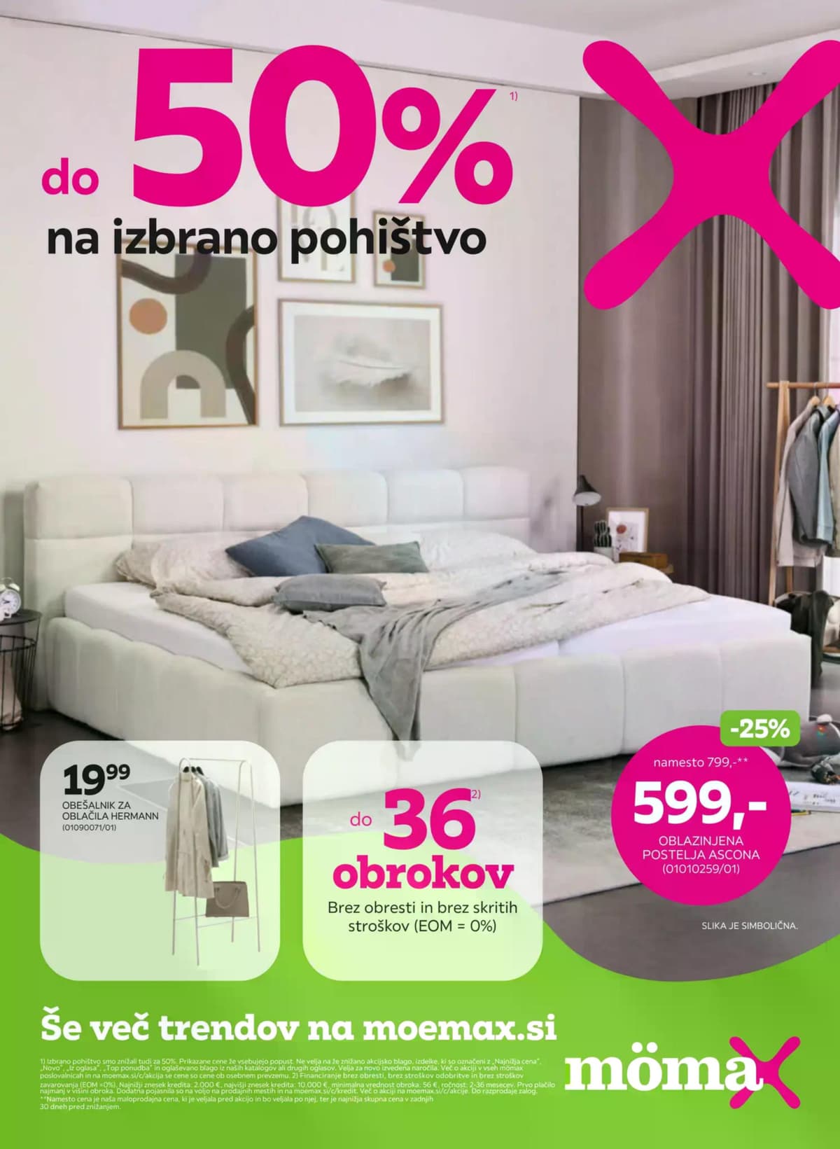 Stran 1. Mömax kataloga - Do -50% na izbrano pohištvo od 02.06.2026.