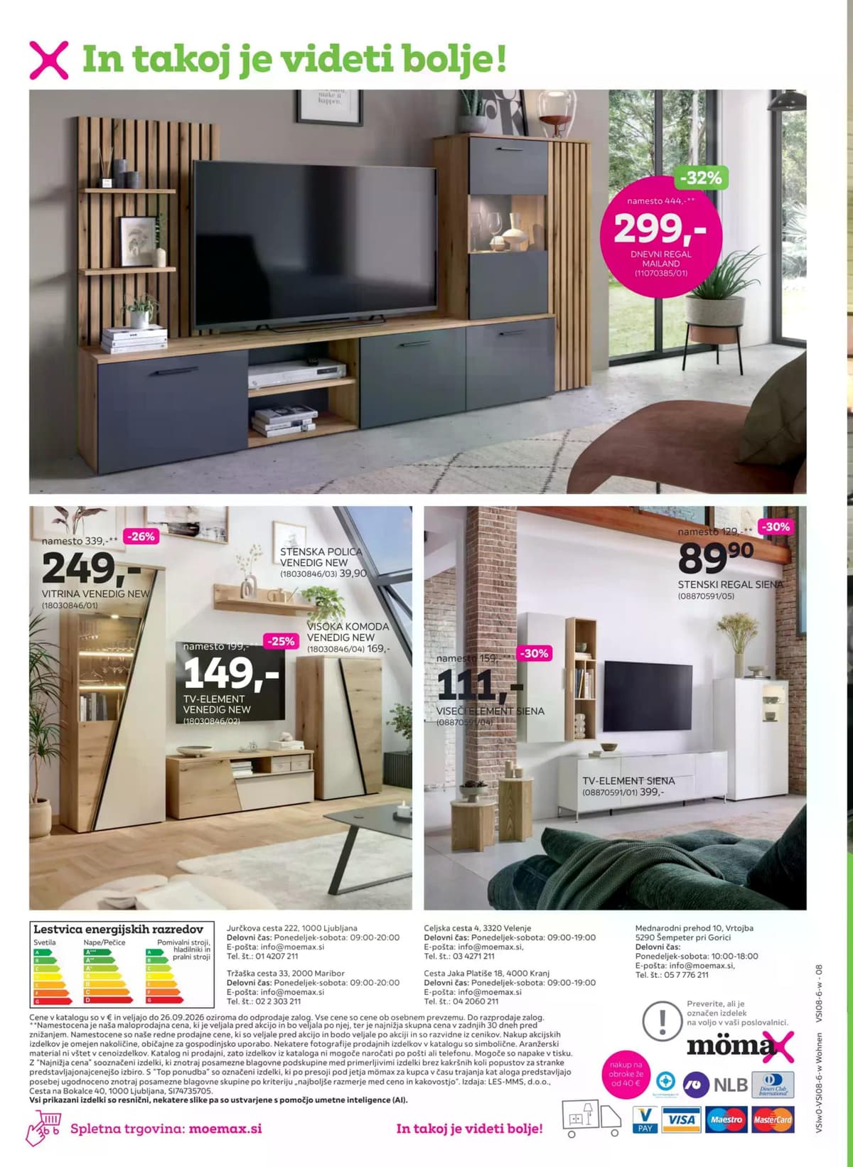 Stran 8. Mömax kataloga - -25% na neznižane sedežne garniture od 17.08.2026.
