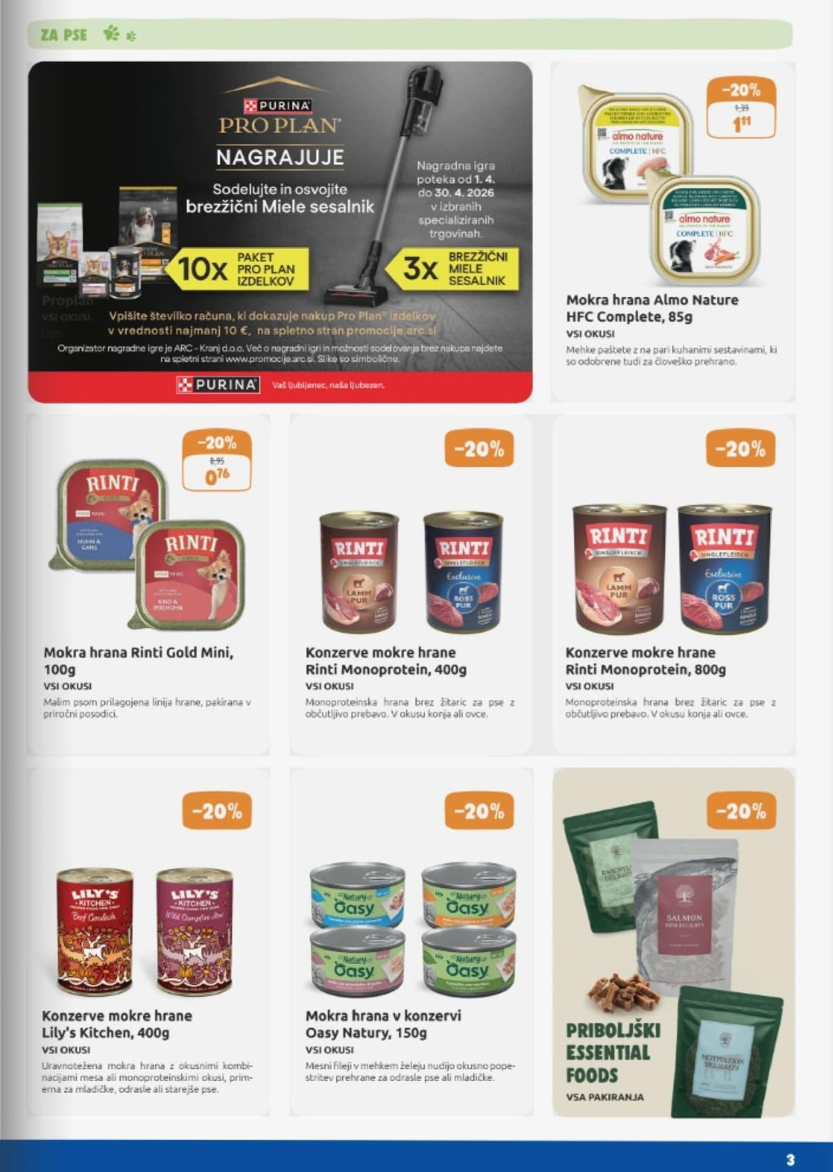 Stran 3. Mr. Pet kataloga - April 2026 od 01.04.2026.