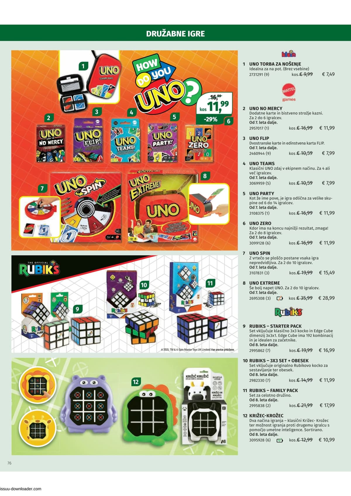 Stran 76. Mueller kataloga - Katalog igrač 2025 od 23.02.2026.