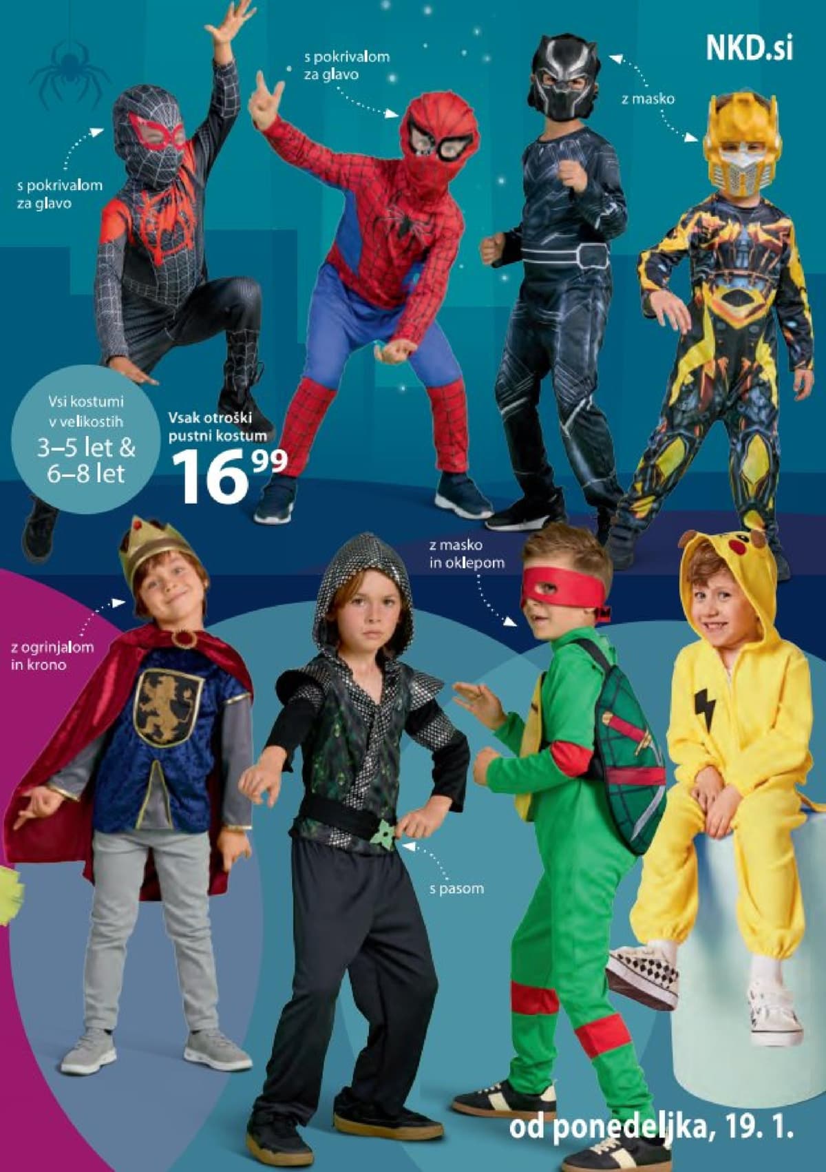 Stran 3. NKD kataloga - Pustni kostumi