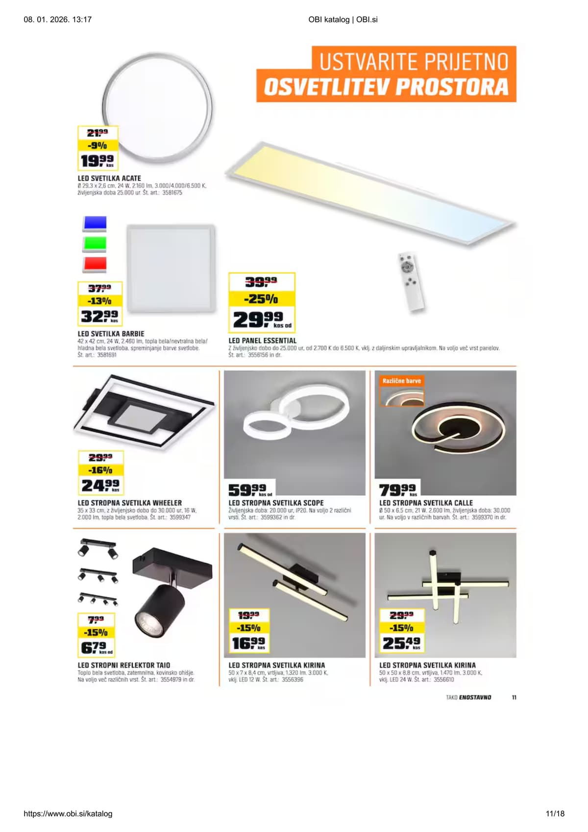 Stran 11. Obi kataloga - Akcijska ponudba od 01.03.2026.